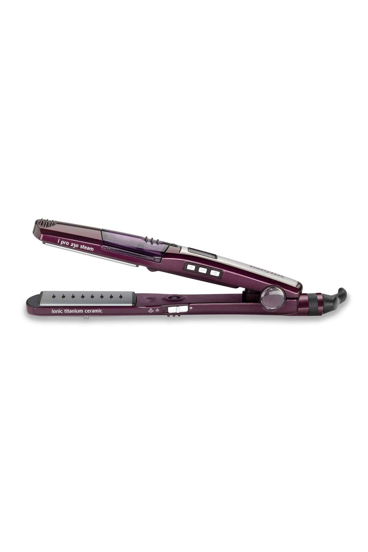 BABYLİSS-مكواة فرد الشعر بالبخار BaByliss I-Pro 230 لفك تشابك الشعر ومشط قابل للسحب 3