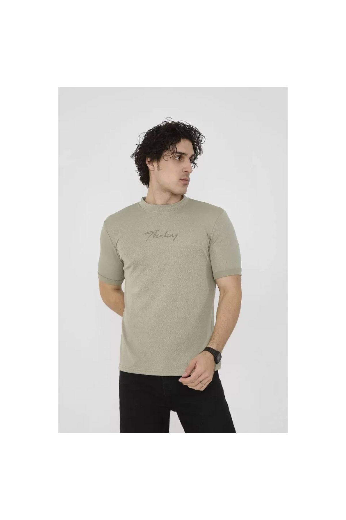 Narnuga Unisex Bisiklet Yaka Slim Fit TShirt
