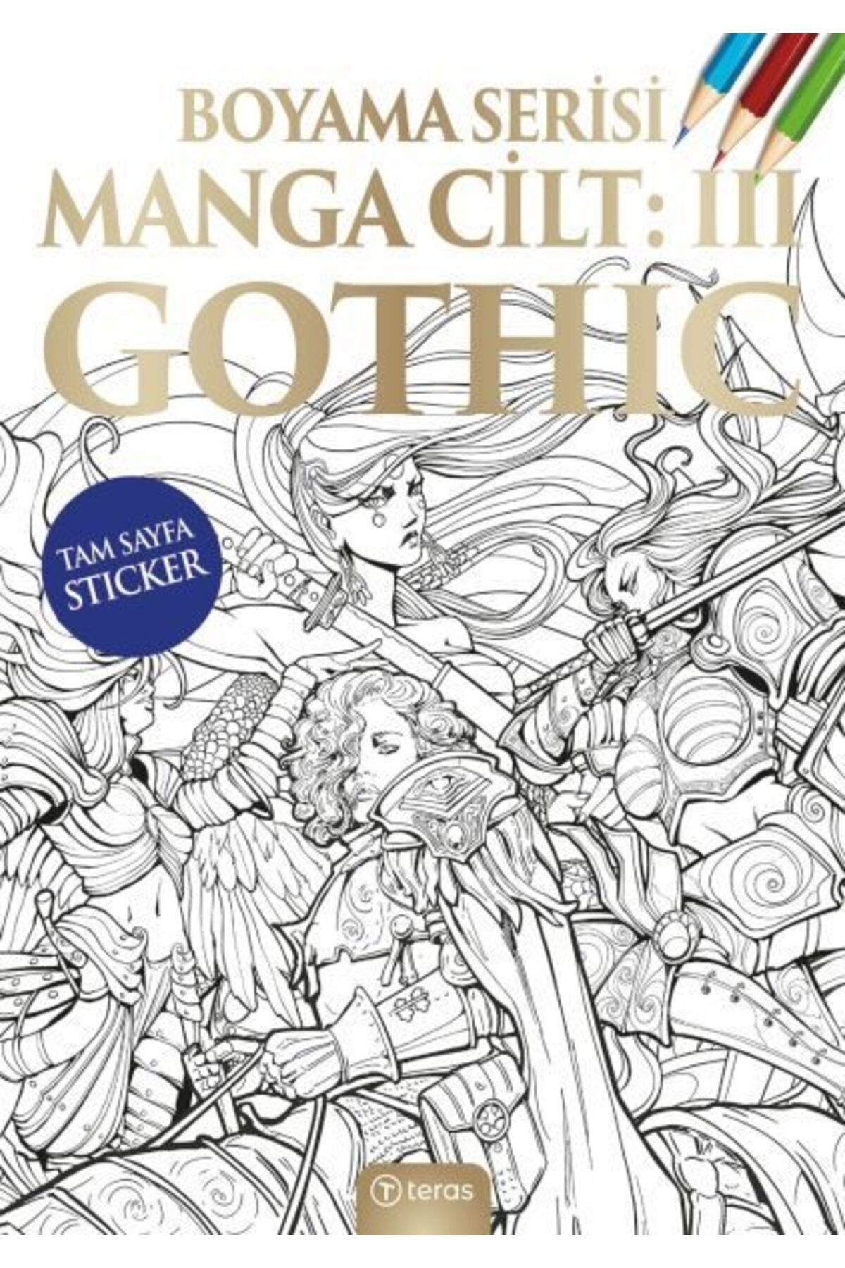 Teras Kitap Manga Boyama Cilt III Gothic