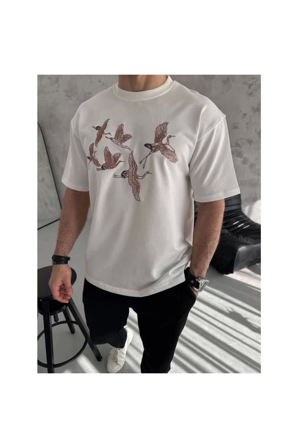Narnuga Unisex Nakış İşlemeli TShirt