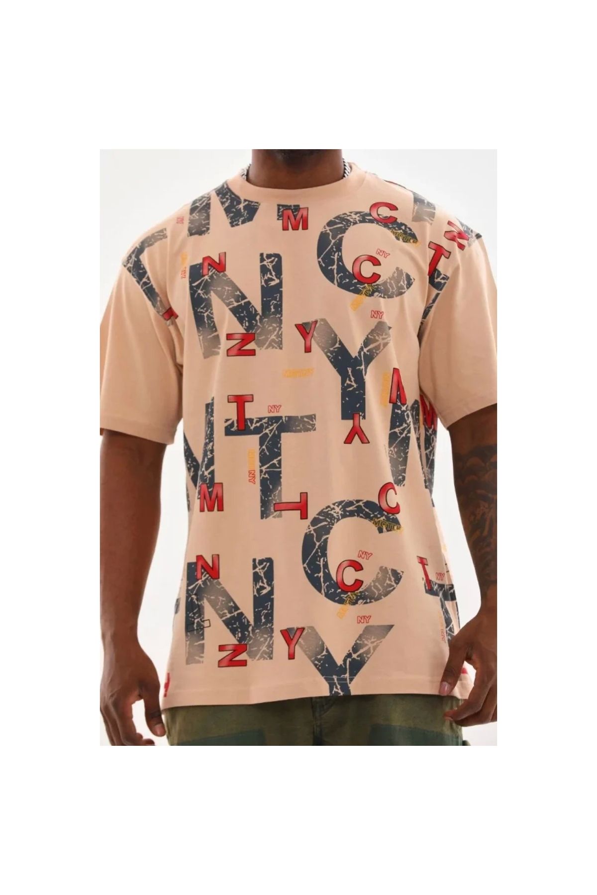 Narnuga Unisex Baskılı Oversize TShirt