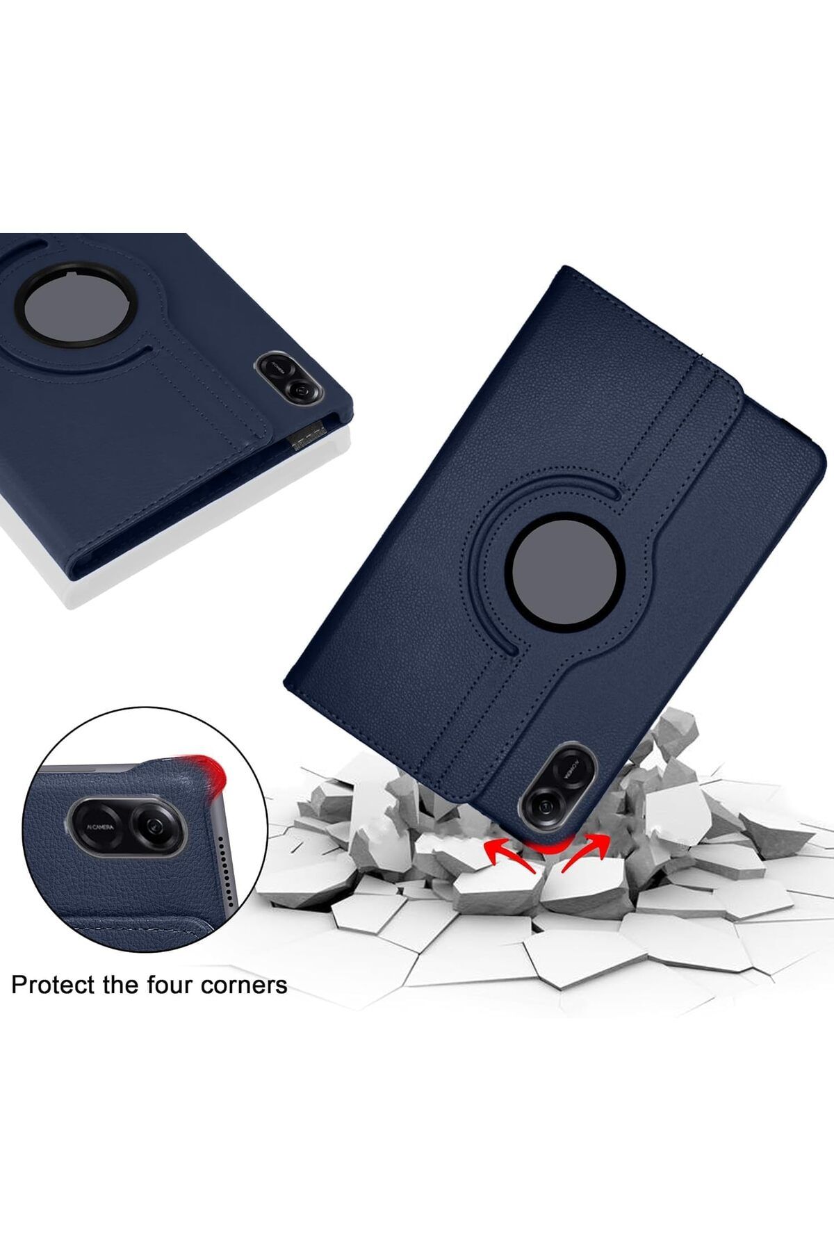 erorex-جراب Kejuthrv متوافق مع Honor Pad X8A مقاس 11 بوصة 2024 جراب قابل للطي من الجلد الصناعي بتغطية كاملة 6