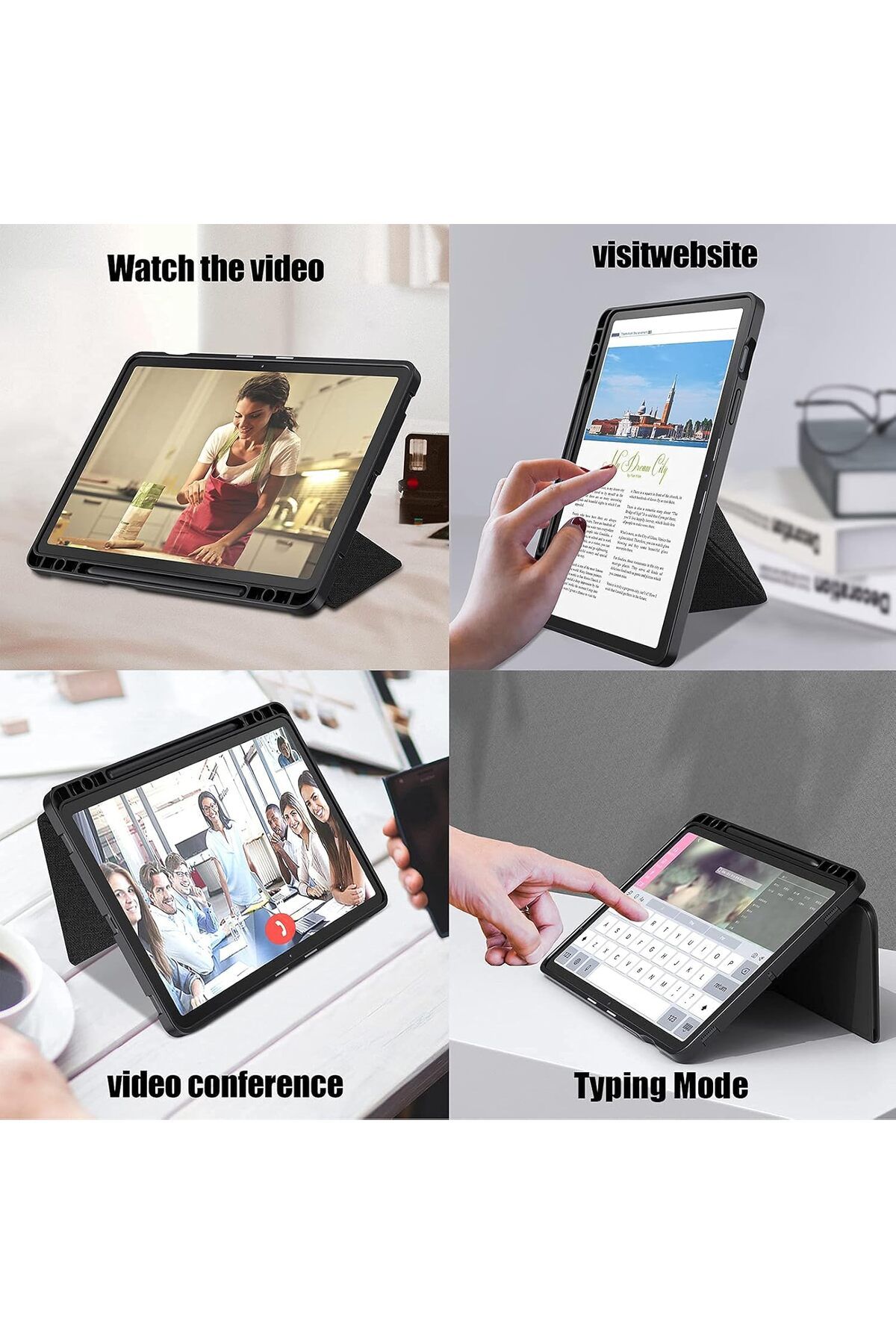 erorex-جراب Fegishilly لجهاز Galaxy Tab S7 مقاس 11 بوصة 2020، جراب رفيع قابل للطي، زوايا مشاهدة متعددة، ناعم 3