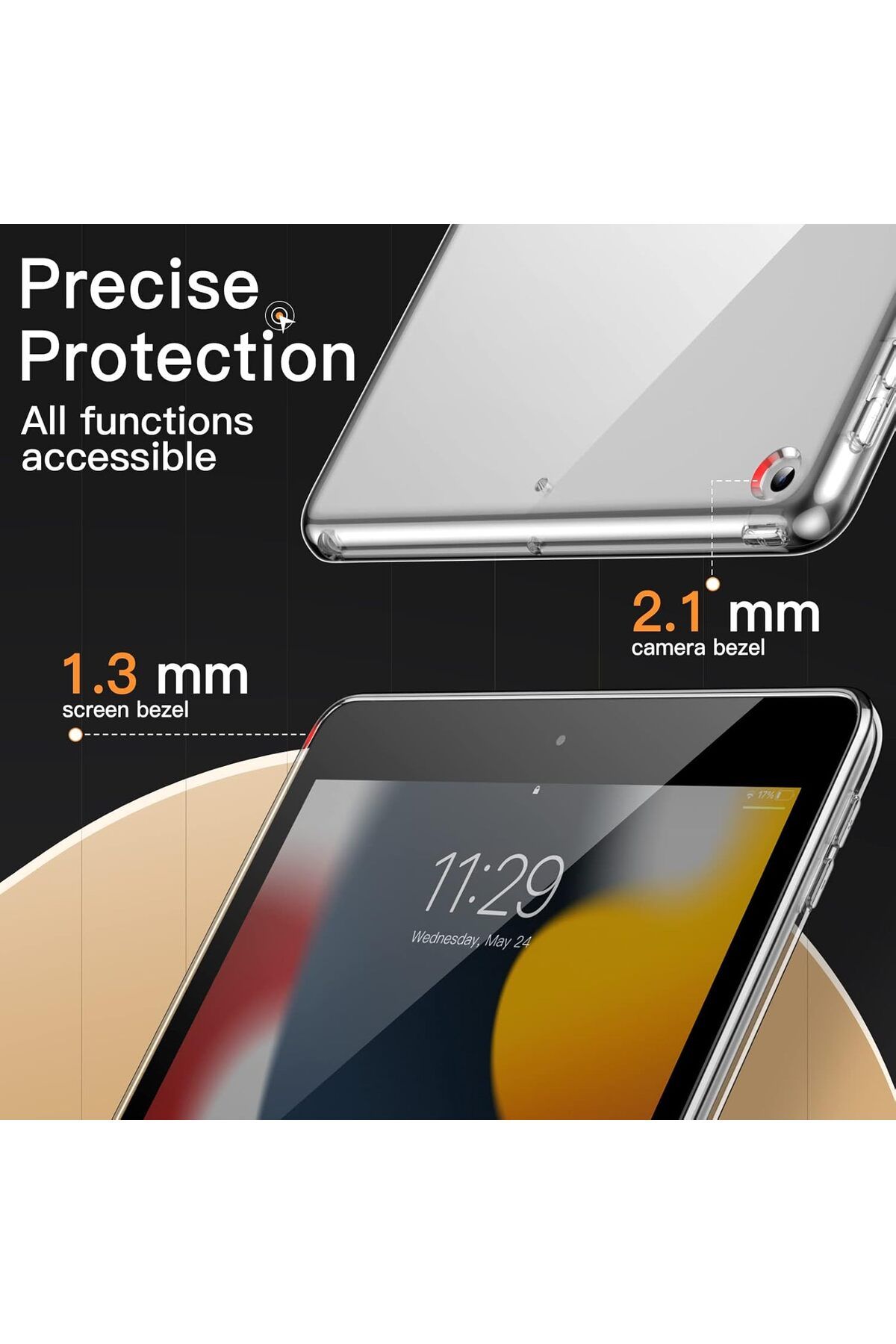erorex-JETech Case for iPad 9/8/7 (10.2-Inch, 2021/2020/2019 Model, 9th/8th/7th Generation), Soft TPU 6