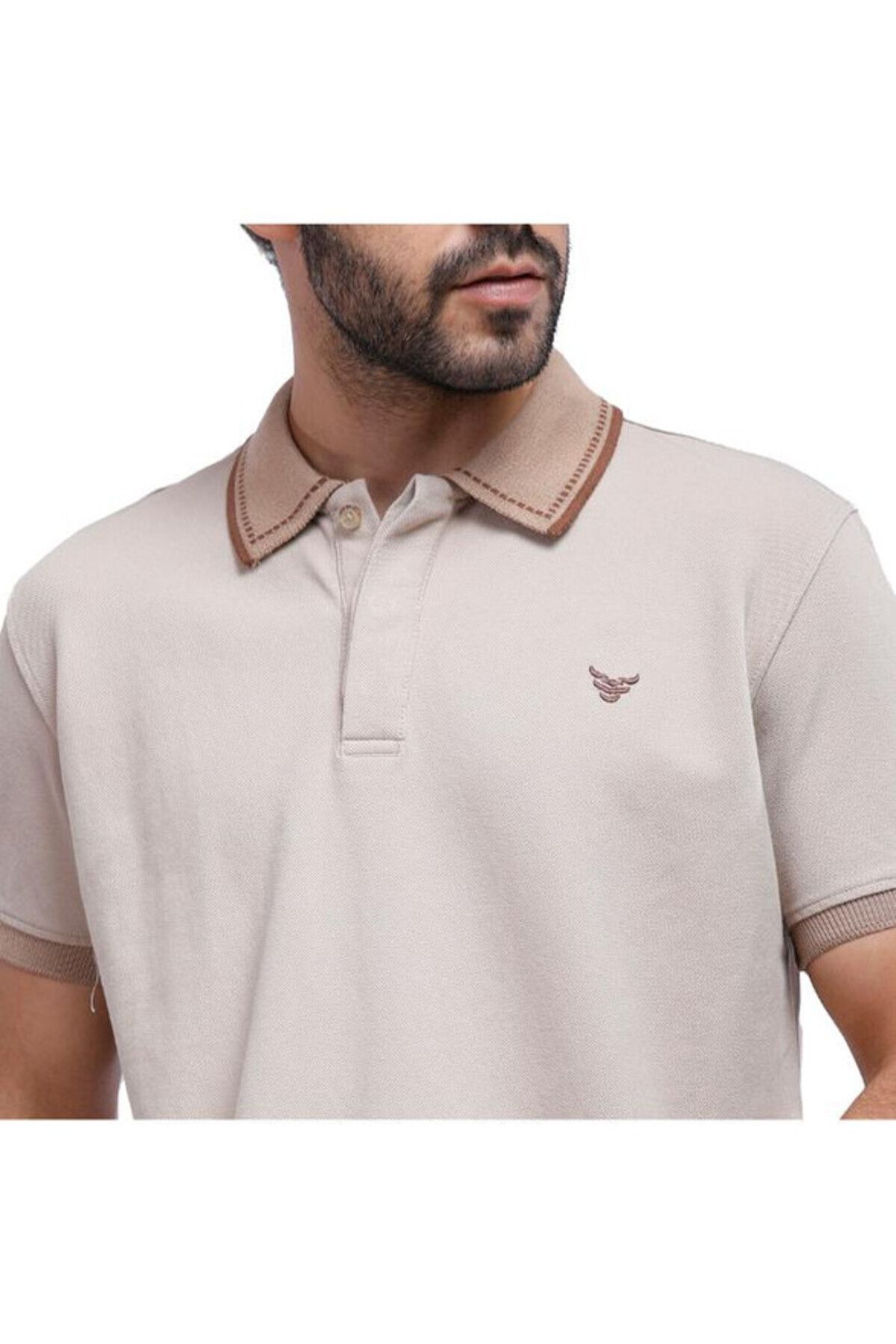 COUP-- Polo-shirt For Men 1100178-beige 3xl 2