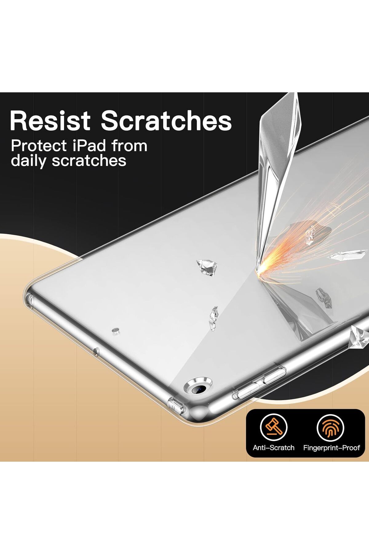 erorex-JETech Case for iPad 9/8/7 (10.2-Inch, 2021/2020/2019 Model, 9th/8th/7th Generation), Soft TPU 5