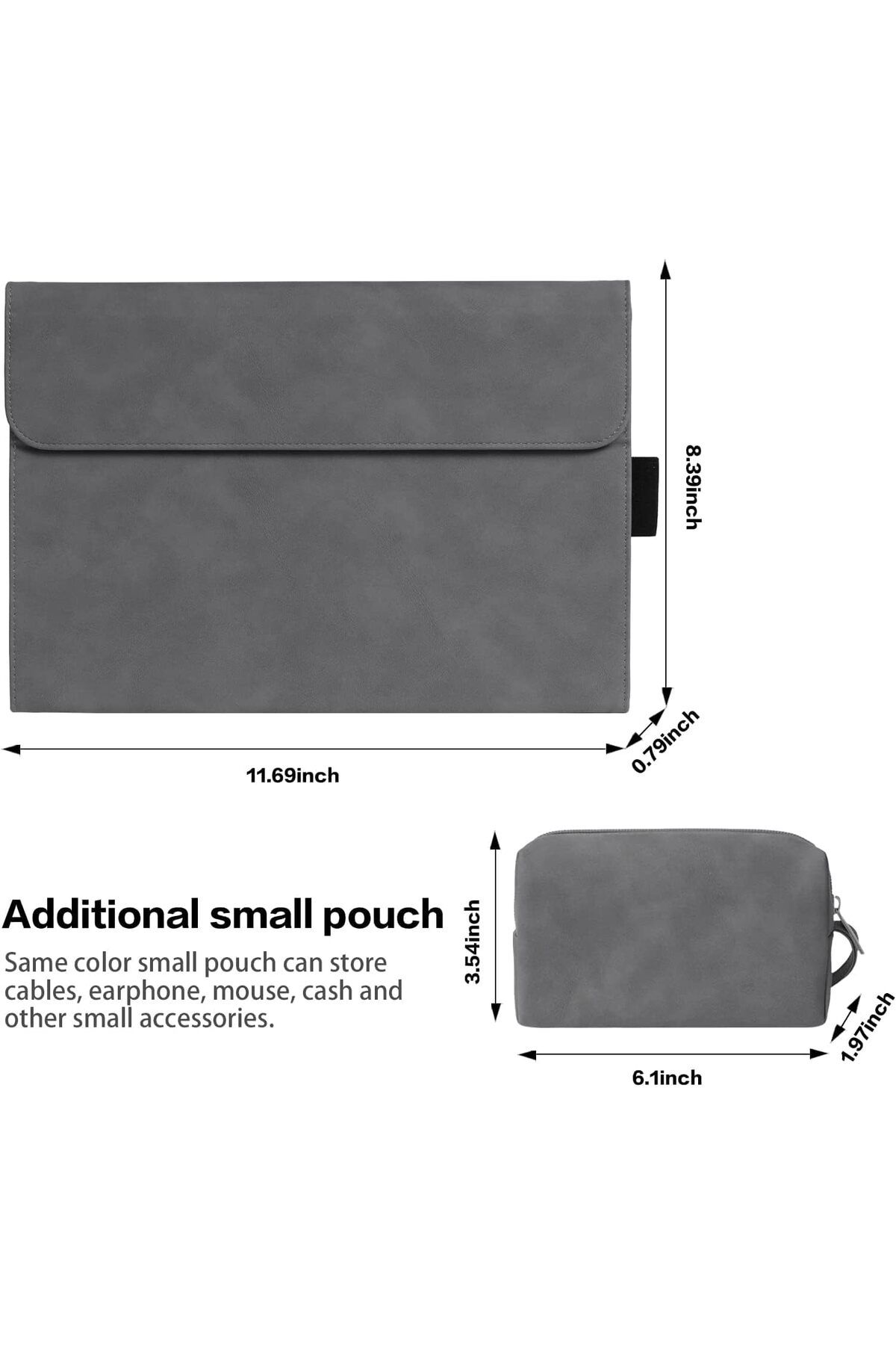 erorex-جراب SYOSI Slim Shell Cover للكمبيوتر اللوحي، جراب متوافق مع Surface Pro 7 Plus/Pro 7/Pro 6/Pro 5/Pro 7