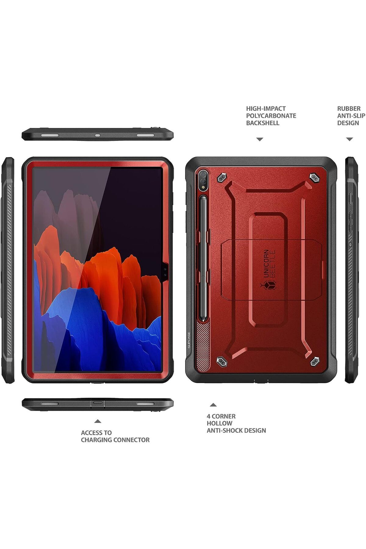 erorex-حافظة SUPCASE [UB ProSeries] مصممة لجهاز Samsung Galaxy Tab S8 Ultra (2022)، مع شاشة مدمجة 7
