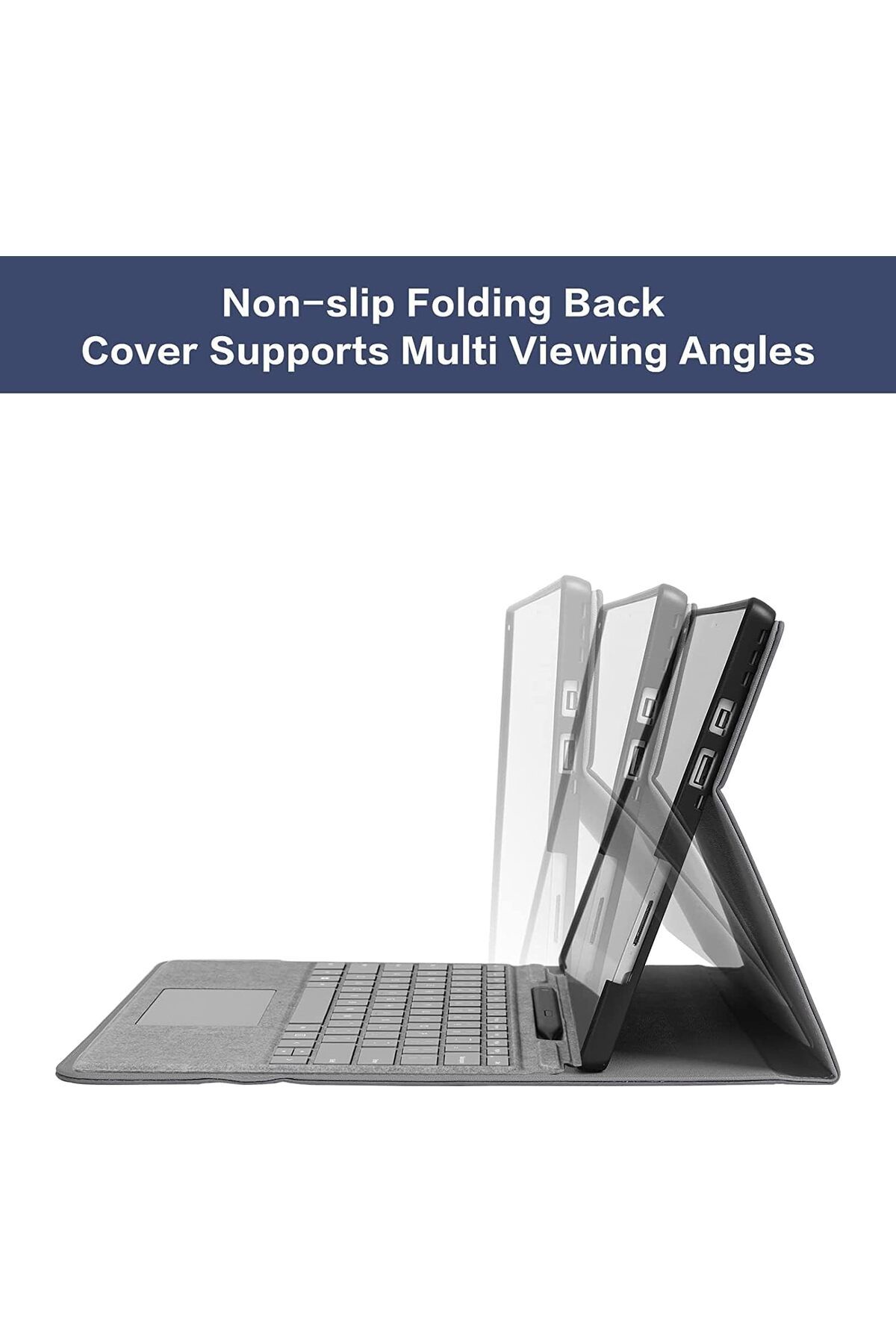 erorex-جراب SYOSI Slim Shell Cover للكمبيوتر اللوحي، جراب متوافق مع Surface Pro 7 Plus/Pro 7/Pro 6/Pro 5/Pro 4
