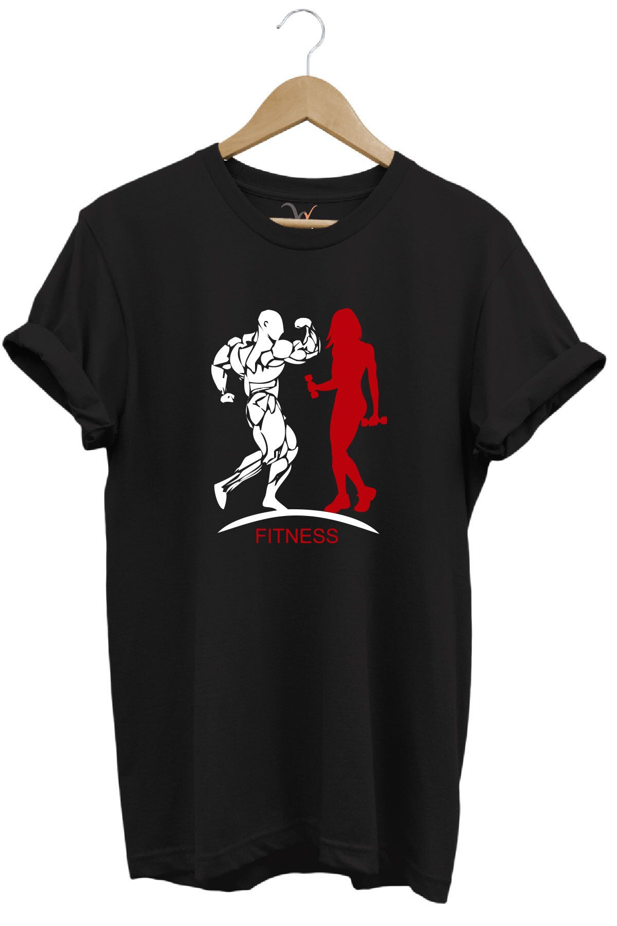 WİDİ Tricouri Cu Imprimeu Gym Fitness Pentru Femei Și Bărbați, Cu Croiala Normală, Bumbac Unisex - 3XL