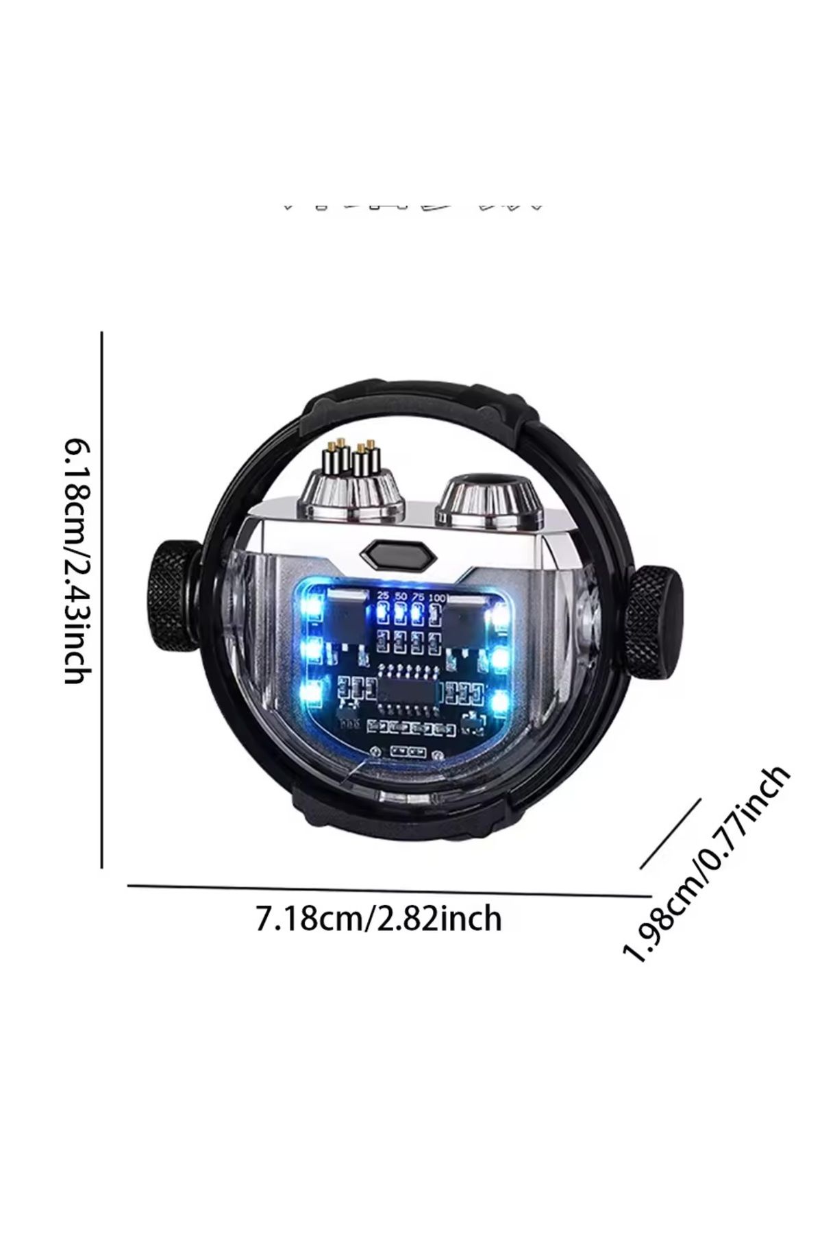 Usb Elektrikli Şarj Edilebilir Plazma Döner Aydınlatmalı Çakmak - 3