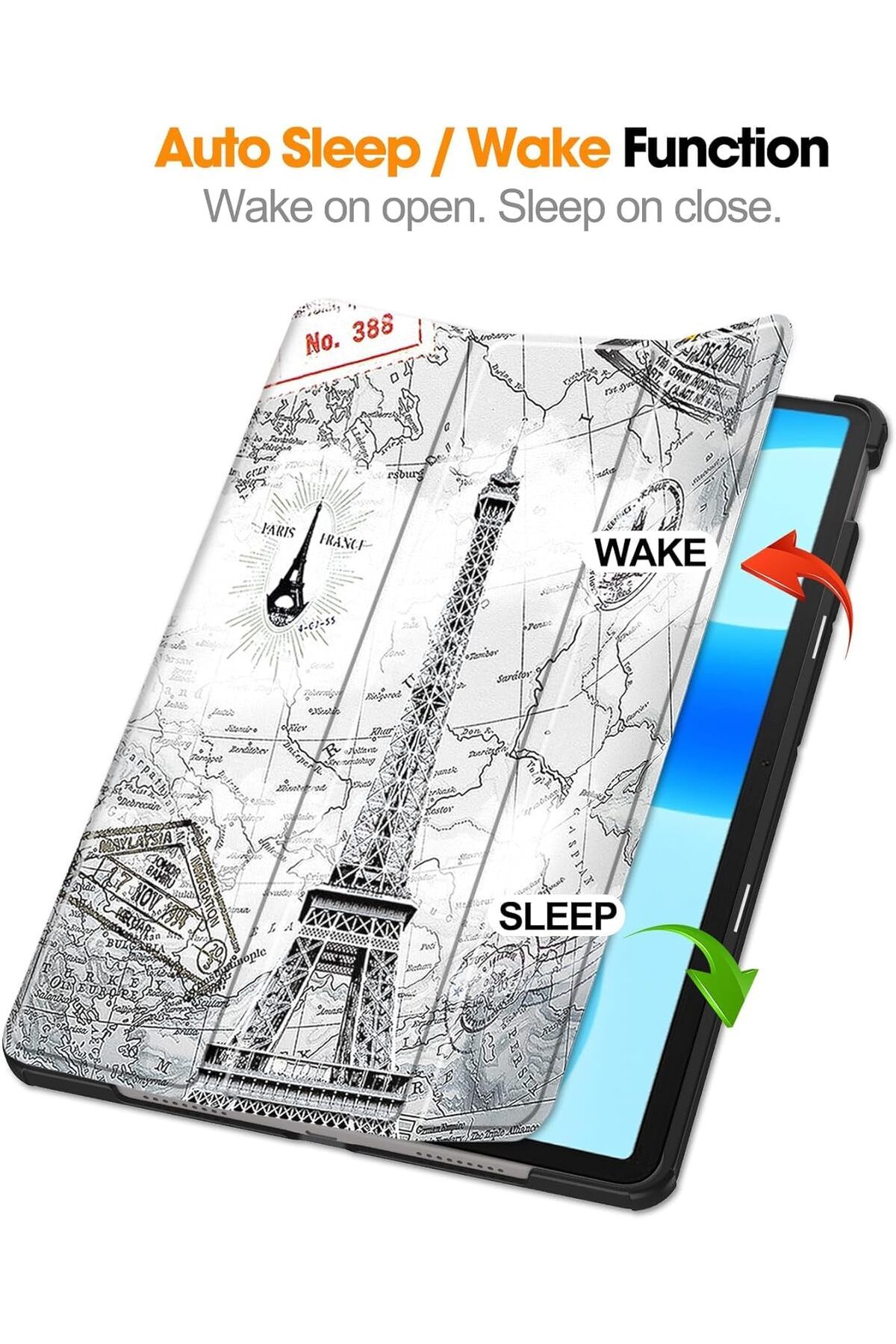 erorex-حافظة eWINNER متوافقة مع جهاز Huawei Pad Slim Tri-Fold Stand الذكي اللوحي/زوايا مشاهدة متعددة 2