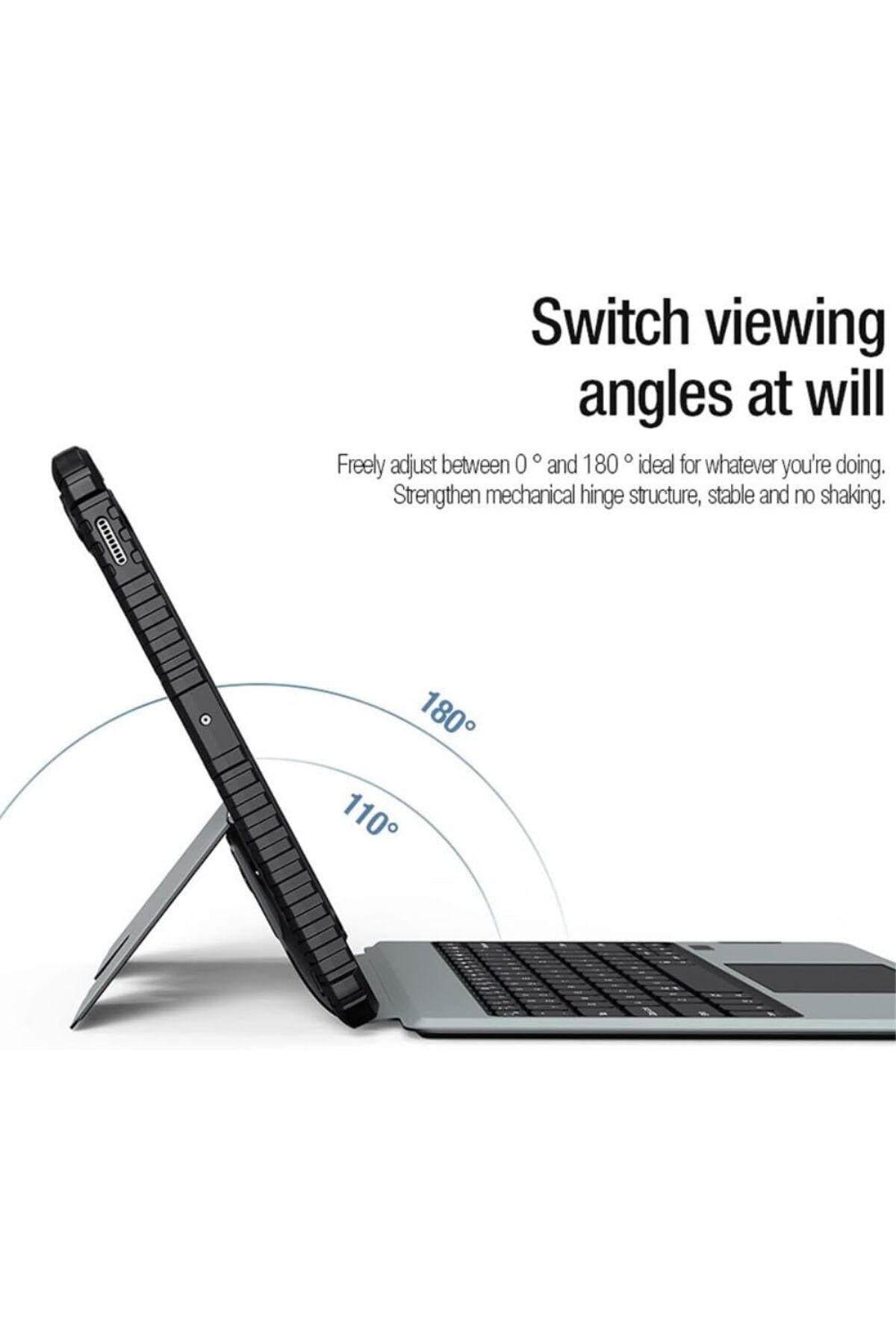 erorex-Nillkin Bumper Combo Keyboard Backlit Version Case Designed For Samsung Galaxy Tab S9 FE Plus, Pen 4