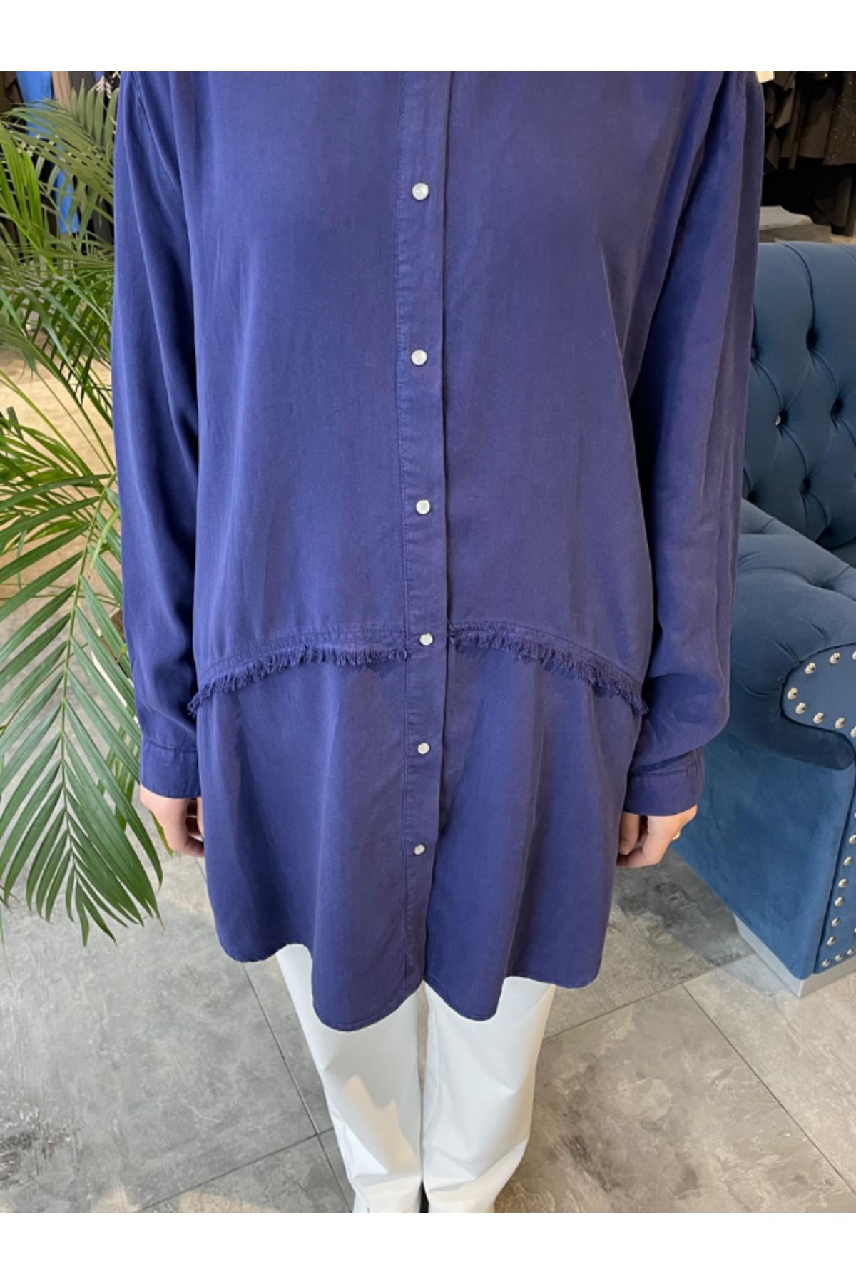 My Magazin-Women's Large Size Cotton Tunic 7296 6