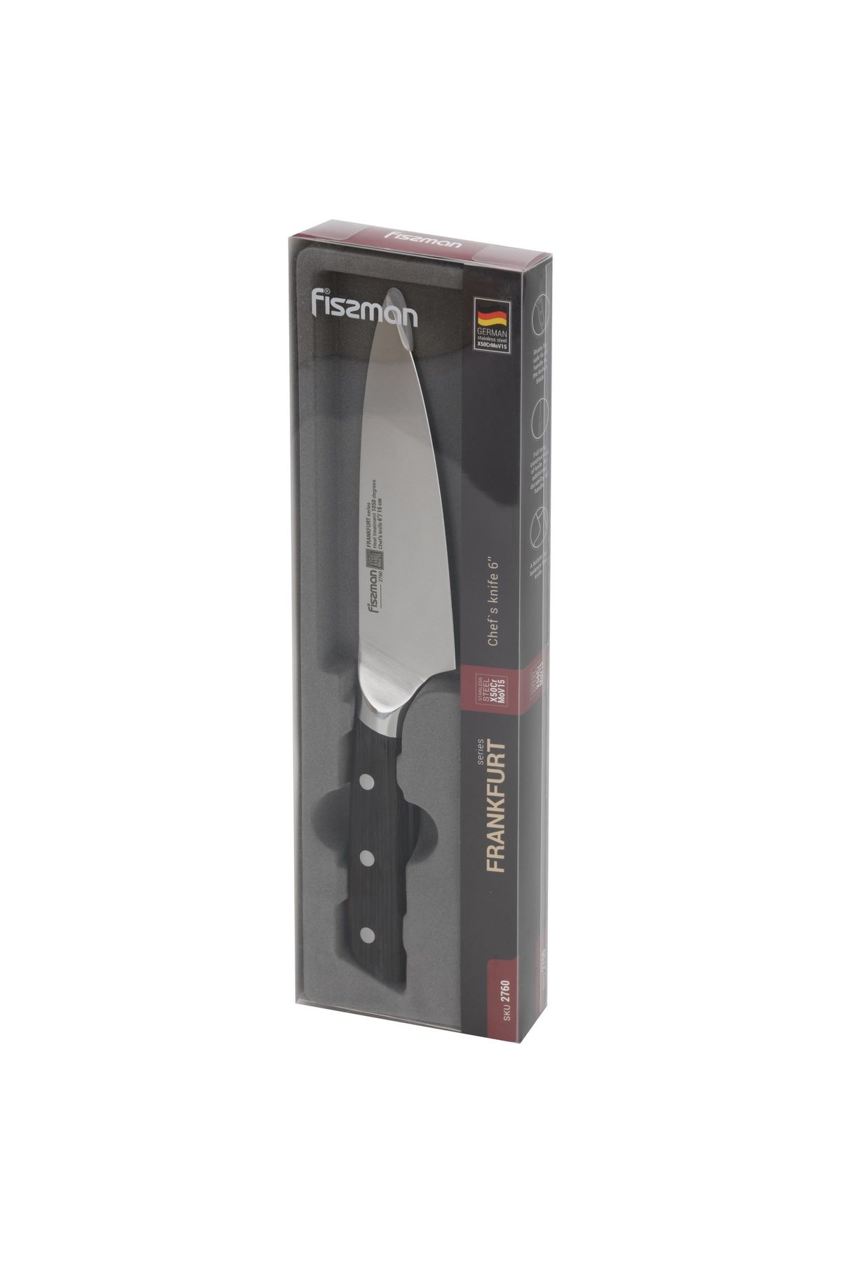 Fissman-6'' Chef's Knife FrankFruit Series, with Sturdy And Elegant Handle 6