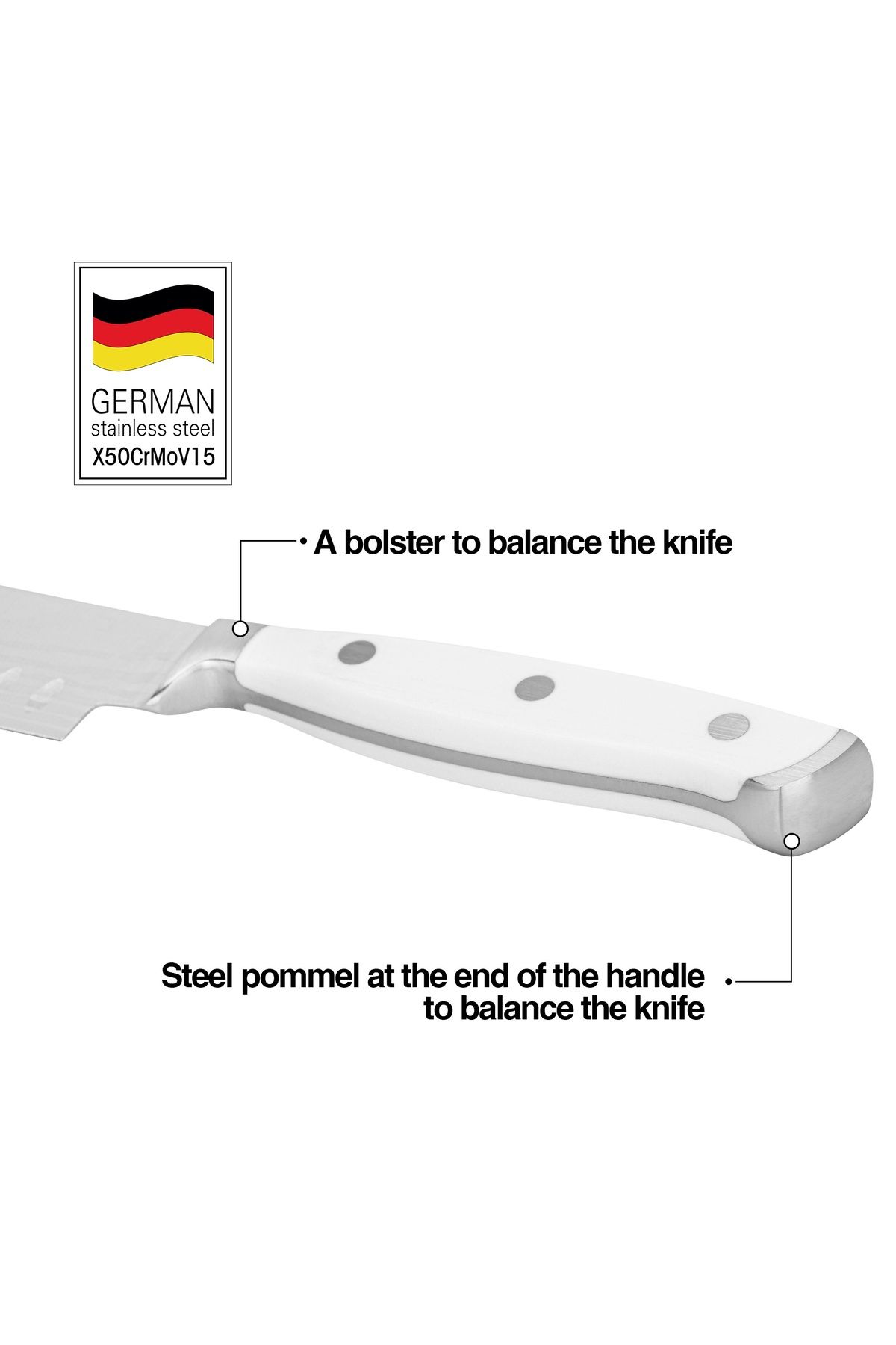 Fissman-5'' Santoku Knife Bonn Series, with Sharp Blade and Sturdy Non Slip Handle 3