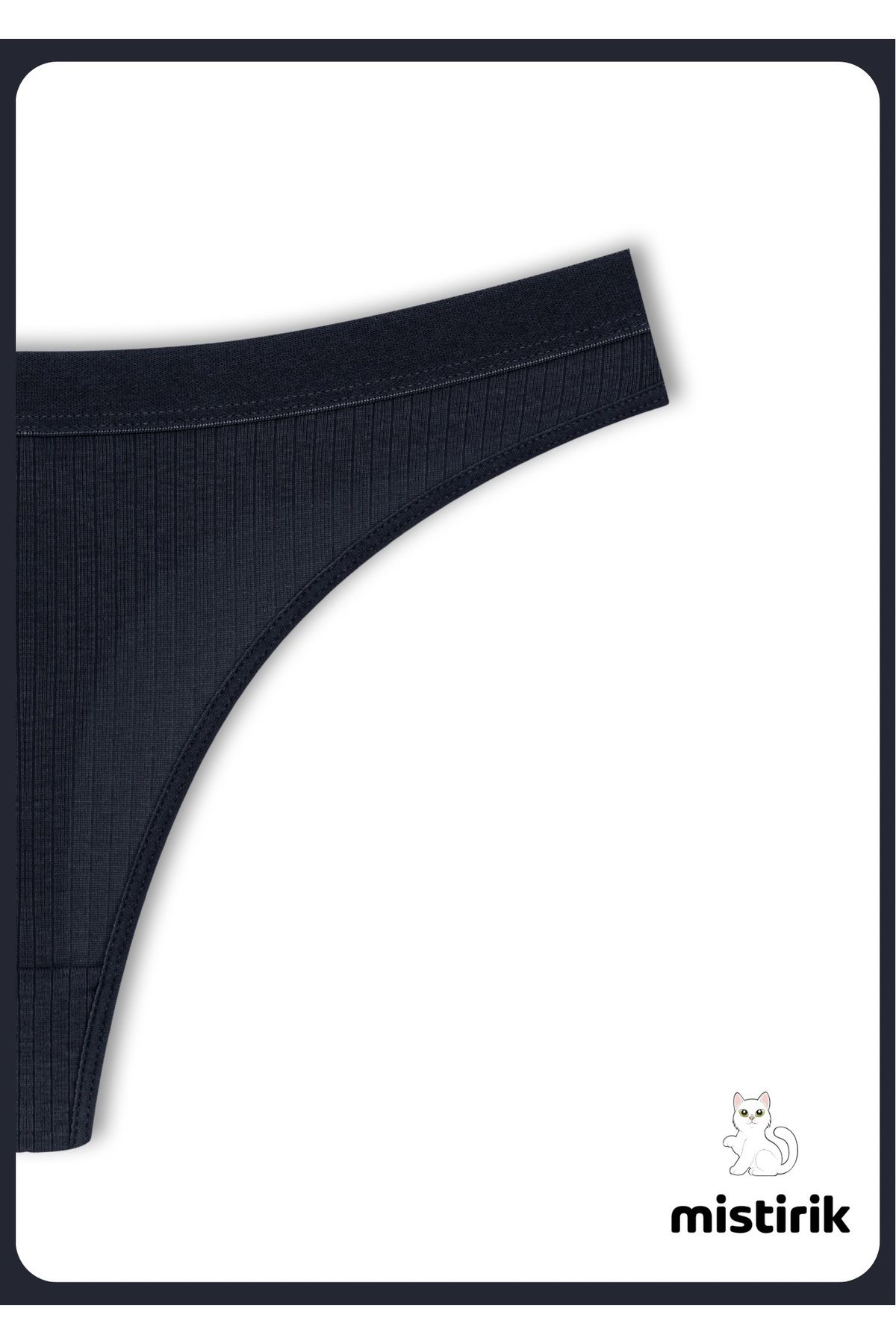 MİSTİRİK-Paulo Model Flexible and Soft Corded String Μοντέλο Αθλητικά Σλιπ Μαύρο Χρώμα 2