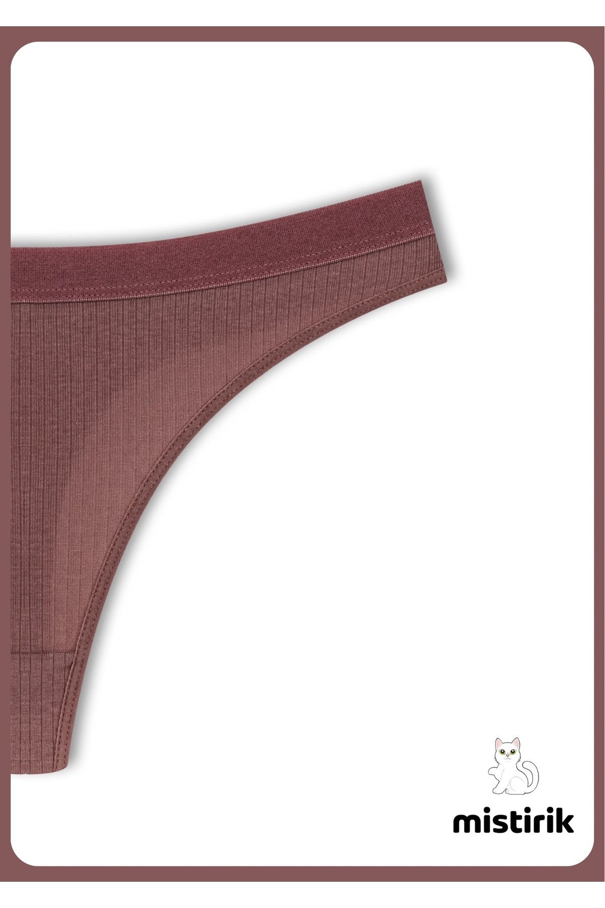 MİSTİRİK-Paulo Model Flexible and Soft Corded String Μοντέλο Αθλητικά Σλιπ Χρώμα δαμάσκηνου 2