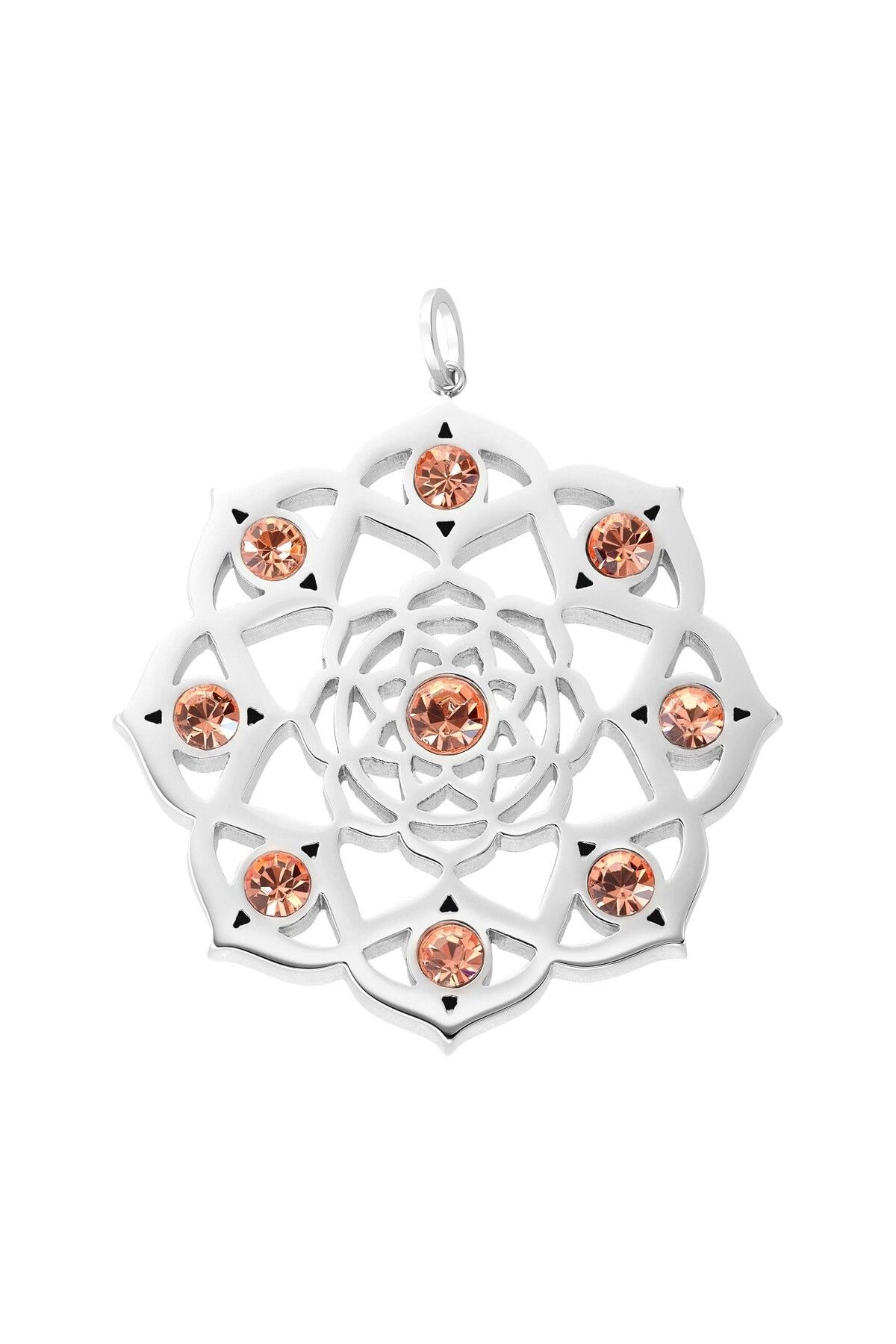 Energetix-Large Mandala Magnetic Pendant with Colorful Crystal 1