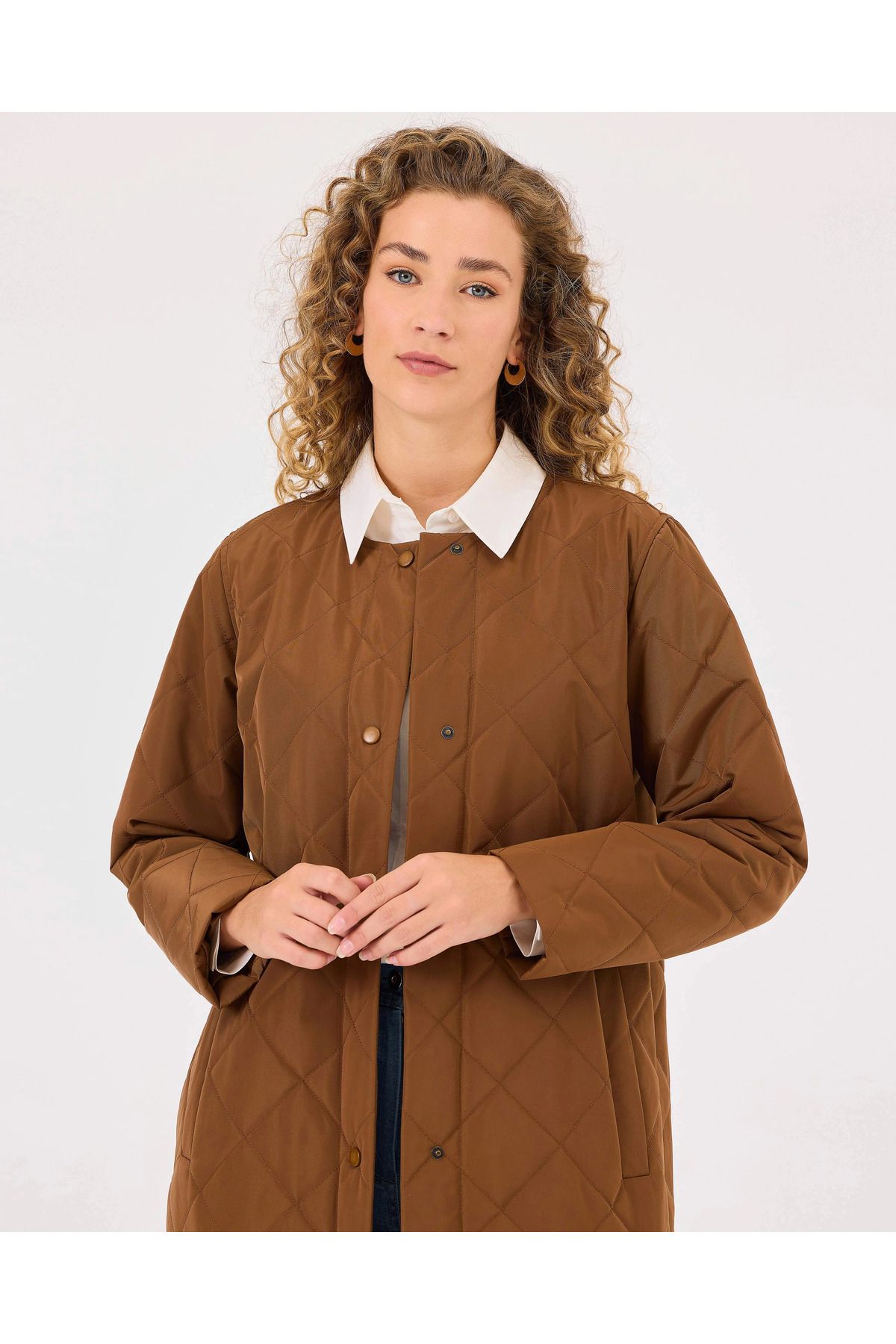 SCL-Quilted Anorak Coat with Snap Buttons 2