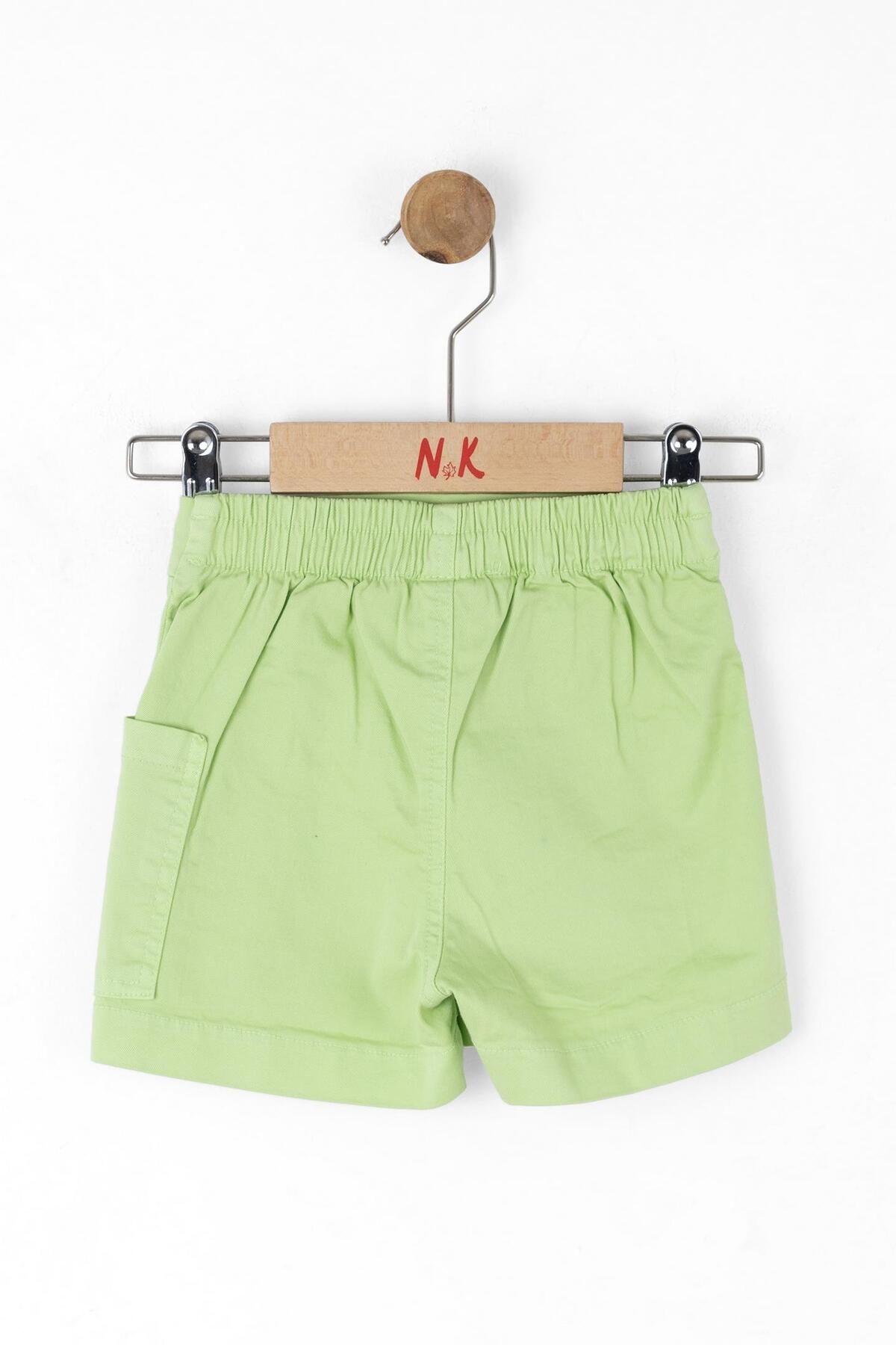 NK-Green Baby Girl Mellow Shorts 1-4 Years 2