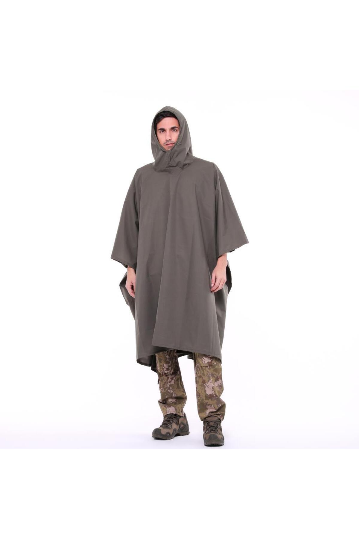 SINGLE SWORD بارانی پانچو نظامی ضد آب برای زنان و مردان به همراه کیف، استتار — خاکی TYCX9DD2UN170489741793568