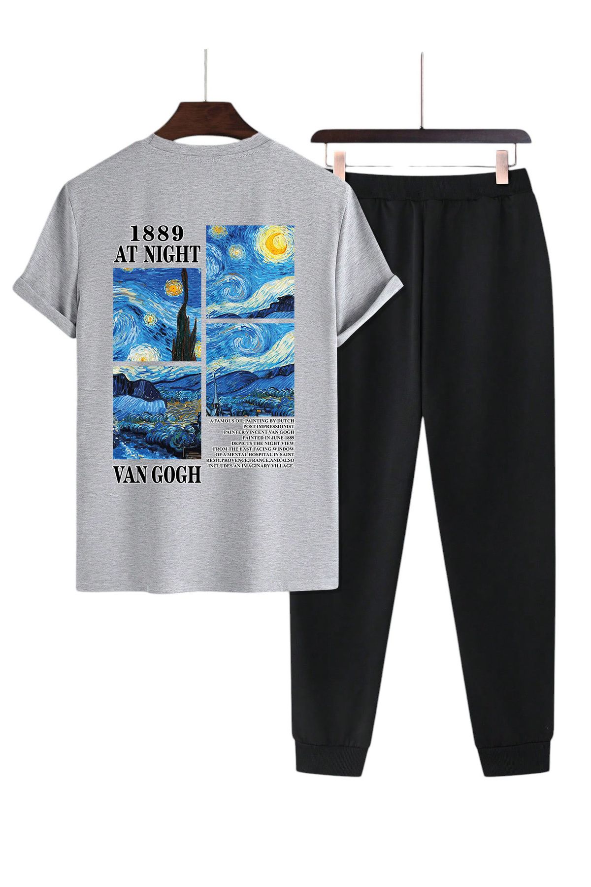 uyguntarz Unisexowy Dres Vangogh Z Nadrukiem Unisex - S/M