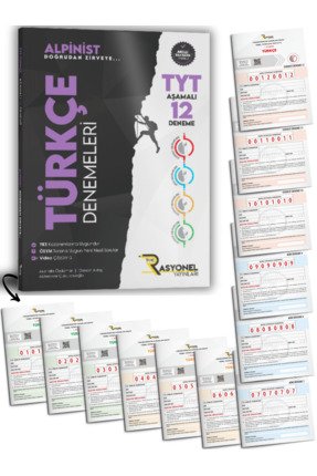 Rasyonel Yayınları Tyt Türkçe 12'li Deneme Seti (ALPİNİST SERİSİ) (YAZARLARIN...