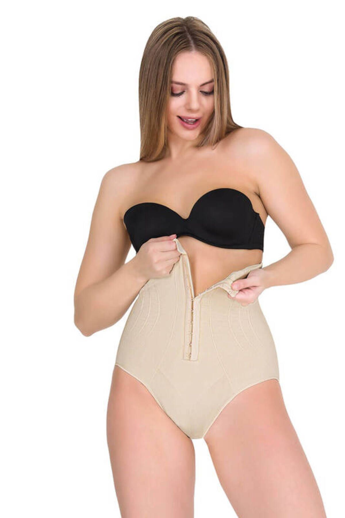 SHEYMA 1 Beden İncelten Agraflı Yüksek Bel Slip Korse