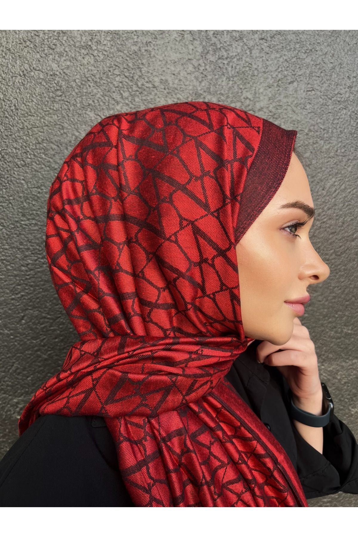 Webinay Home-V Pattern Cashmere Cotton Silk Shawl New Season Top Quality Fabric 4