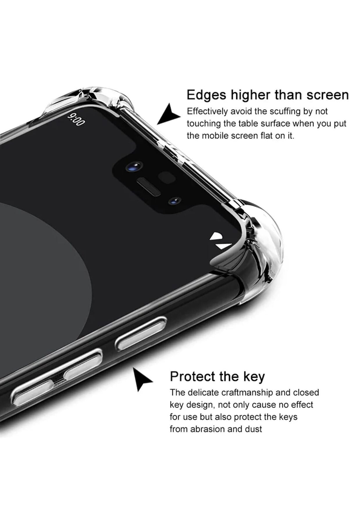 erorex-1+2 Pack Compatible With Oppo Reno10 Pro 5G Tempered Glass Screen Protector And Case Clear 8
