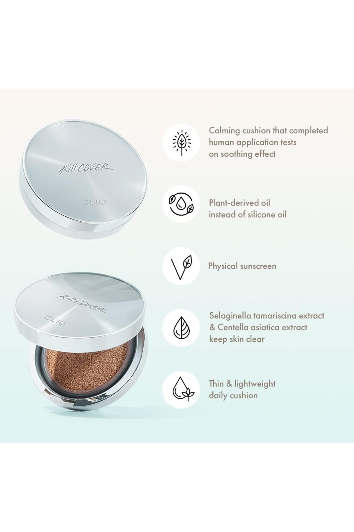 CLIO-Kiehl's Soothing Cushion Foundation SPF 4 Ginger 3