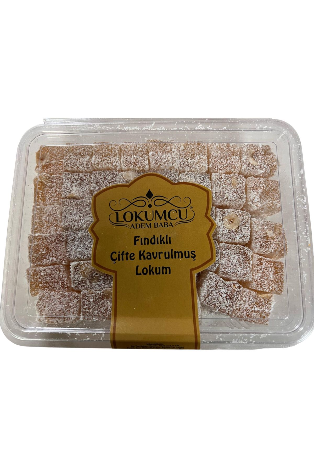 Lokumcu Adem Baba Çifte Kavrulmuş Fındıklı Lokum 360 G X 1 PAKET