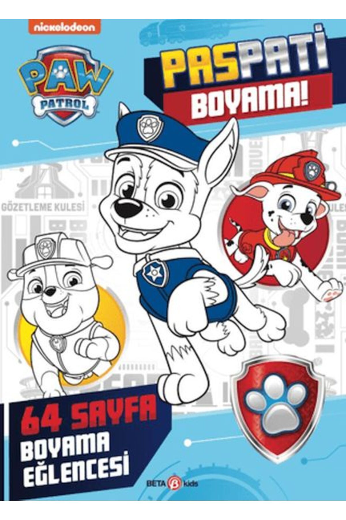 Beta Kids Yayınları PAW Patrol - Paspati Boyama Kitabı