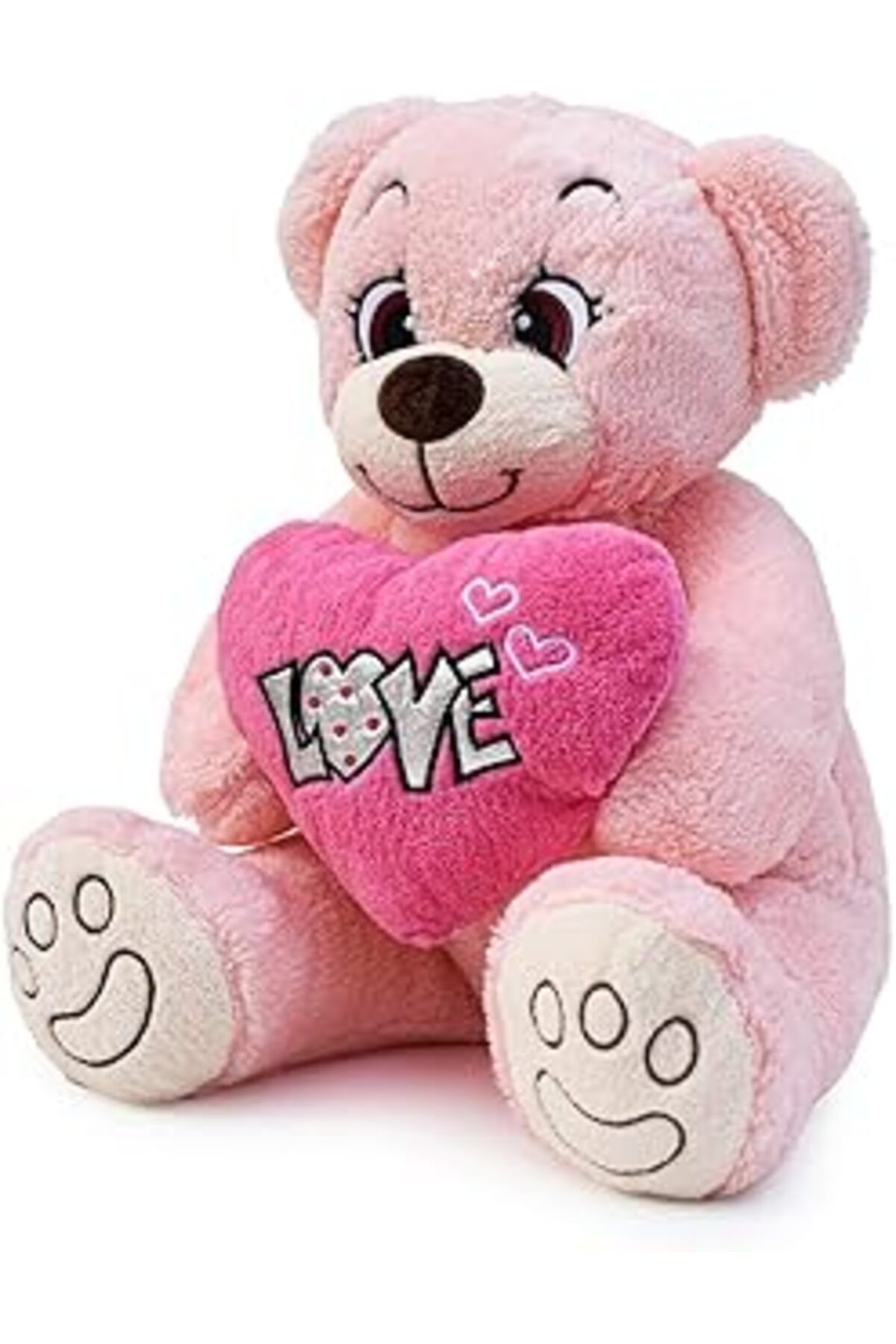 Hepta Collection-Rosa Love Heart Plush Bear, Hollywood Bear, Cute Bear Plush 1