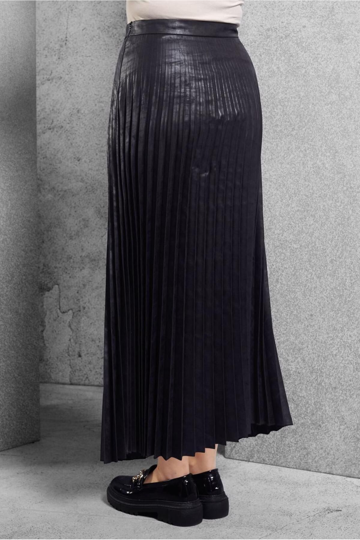 Alvina-Pleated Long Skirt 60635 3