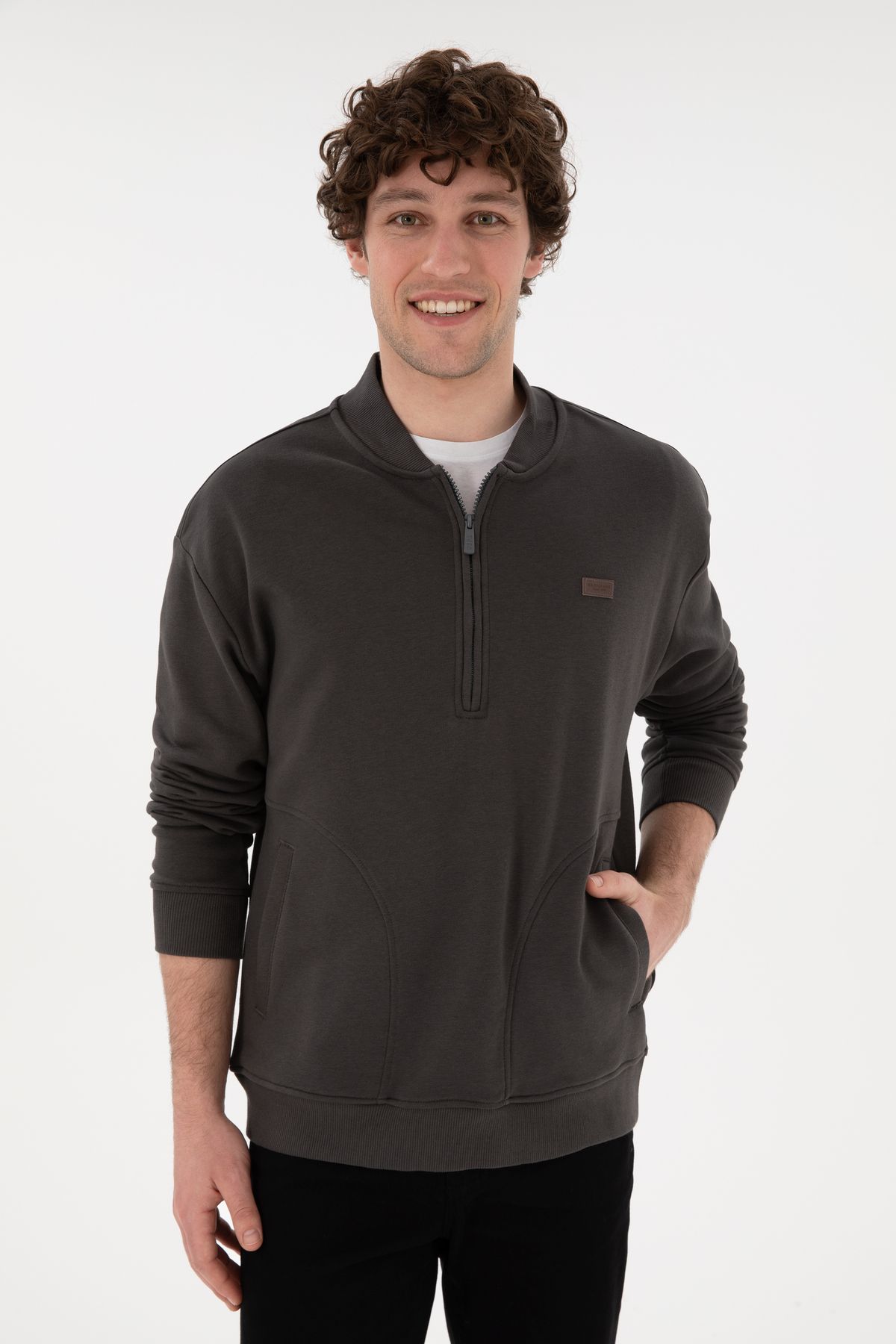 U.S. Polo Assn.-Men's Anthracite Sweatshirt 50293380 -Vr006 3