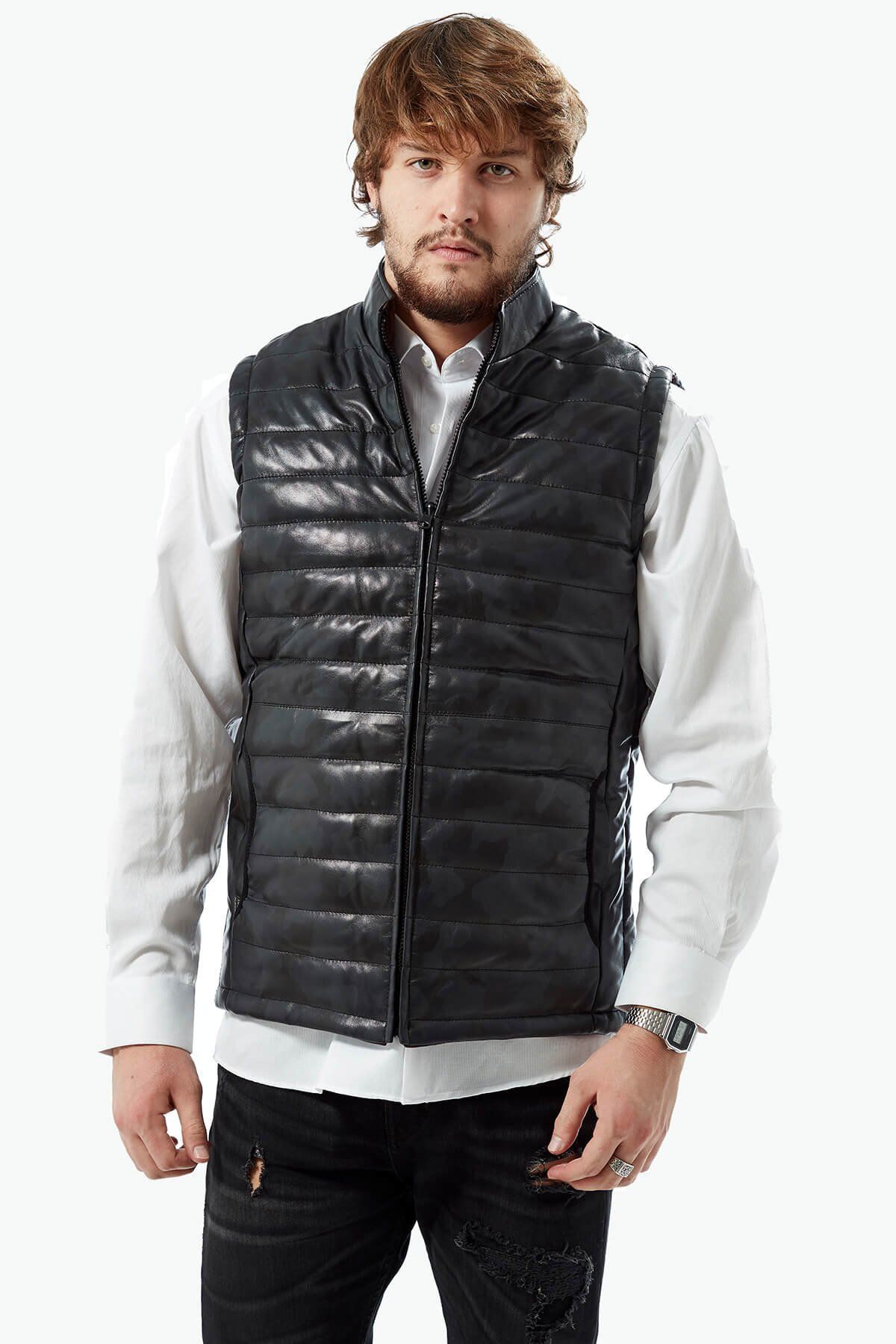 Deriza-Double Sided Puffer Vest Black 1