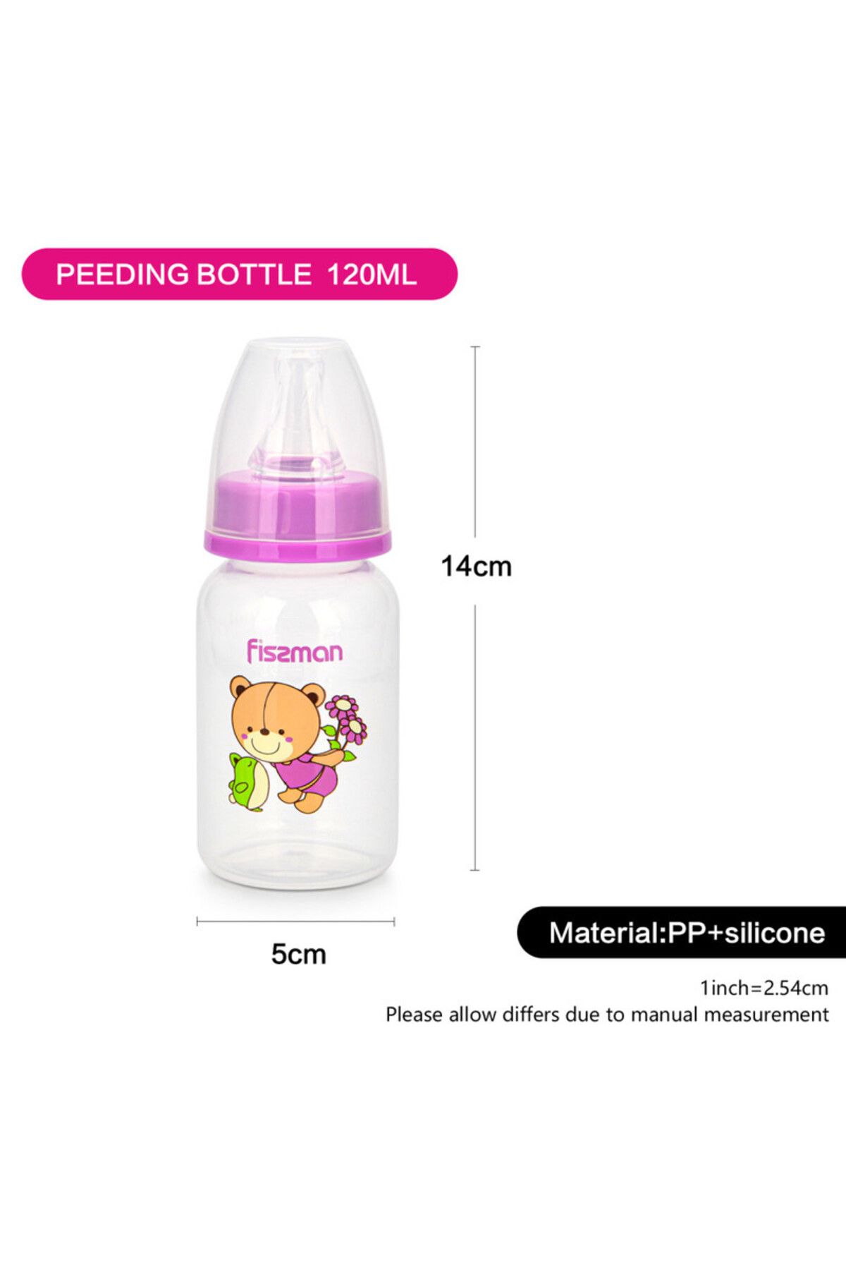 Fissman-Feeding Bottle With Compatible Design 120ml 3