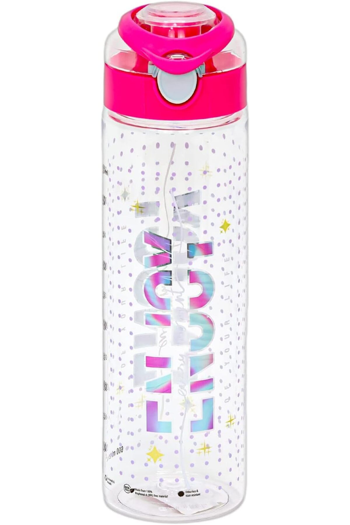 Winds Trading-Stylish 630ml Sports Water Bottle, Insulated, BPA-Free, Leak-Proof, Sweat-Free, Press Button, Pink 4