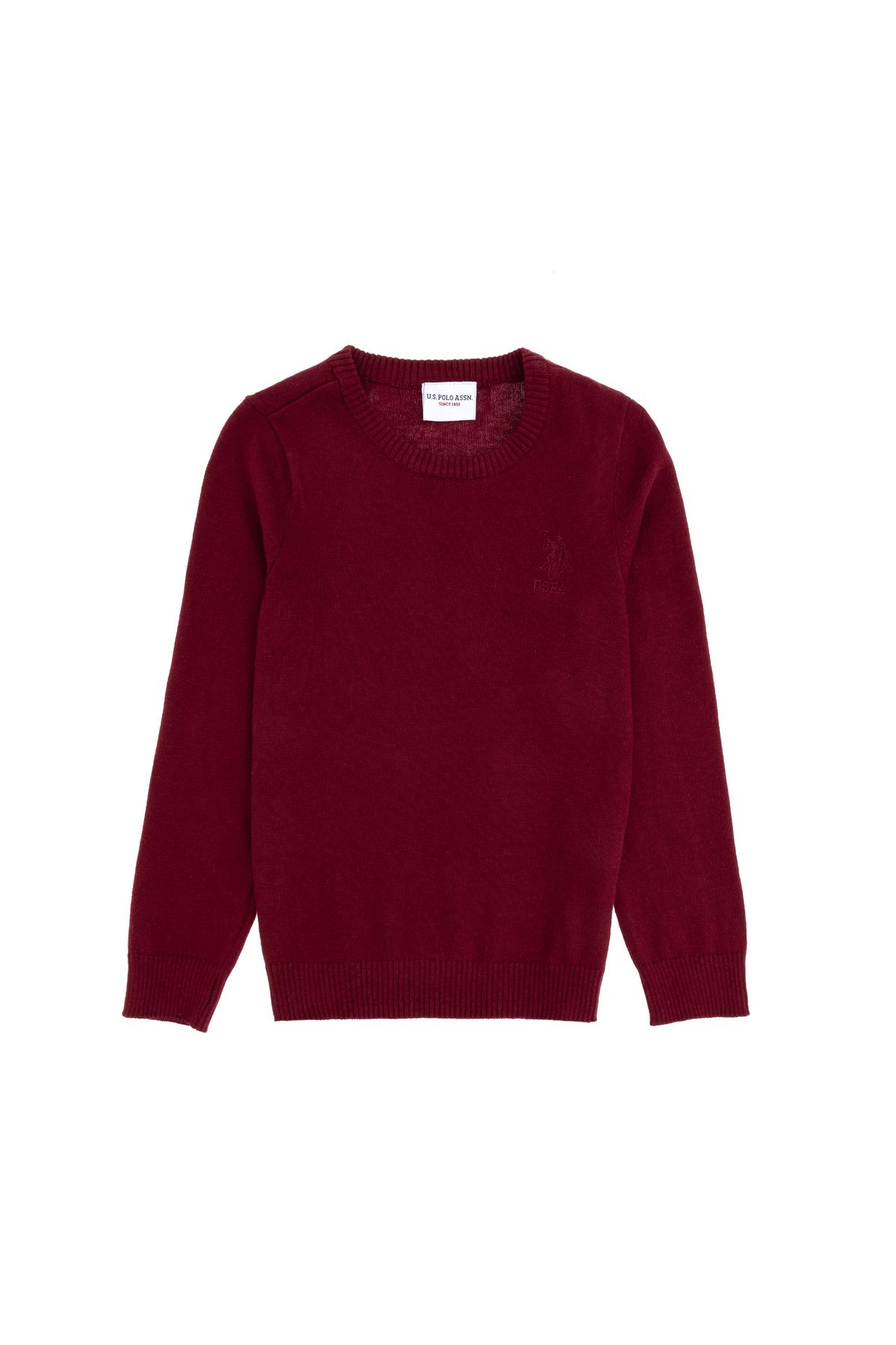 U.S. Polo Assn.-Boy's Burgundy Basic Sweater 50288893 -Vr014 1