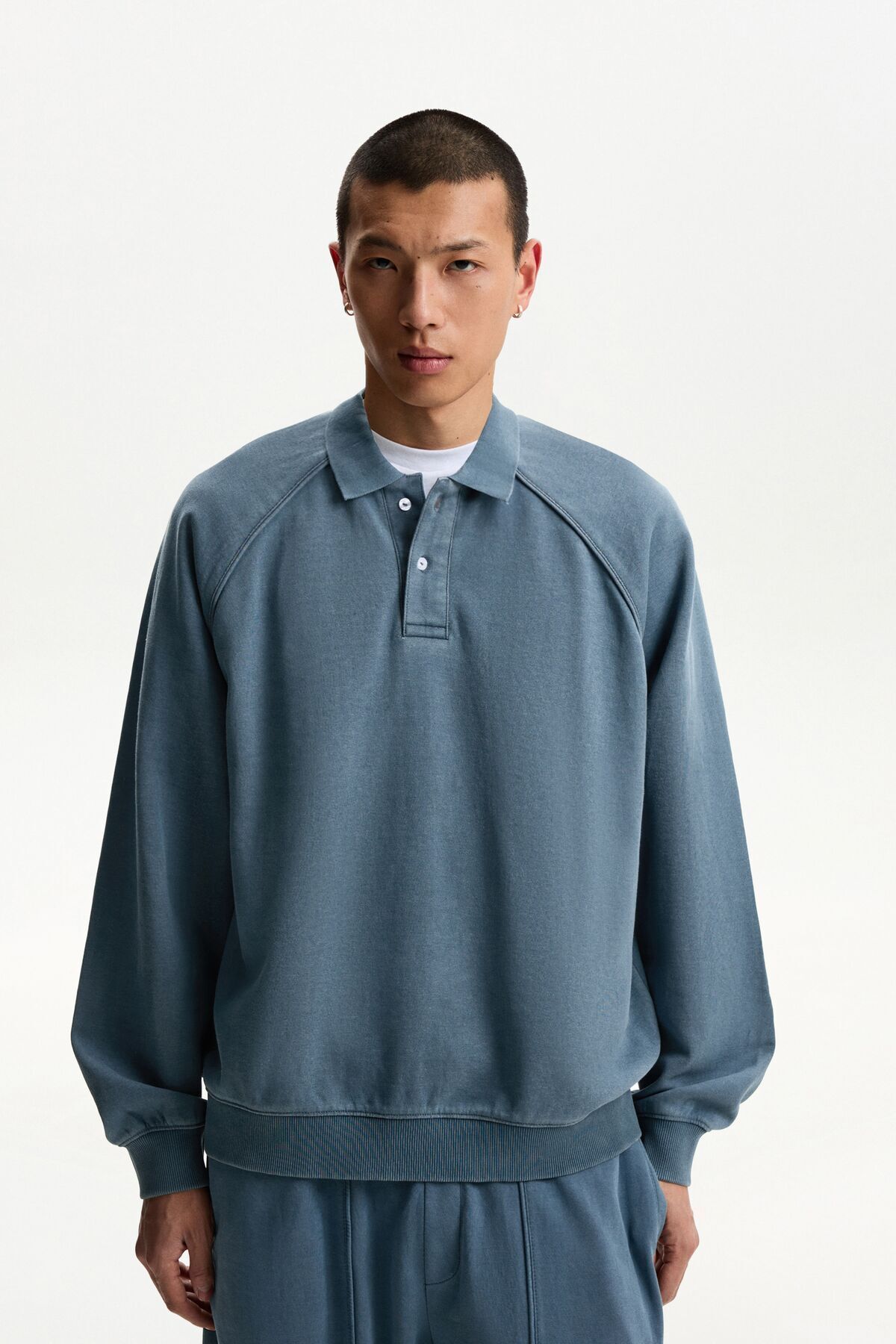 سویشرت یقه پولو Bershka