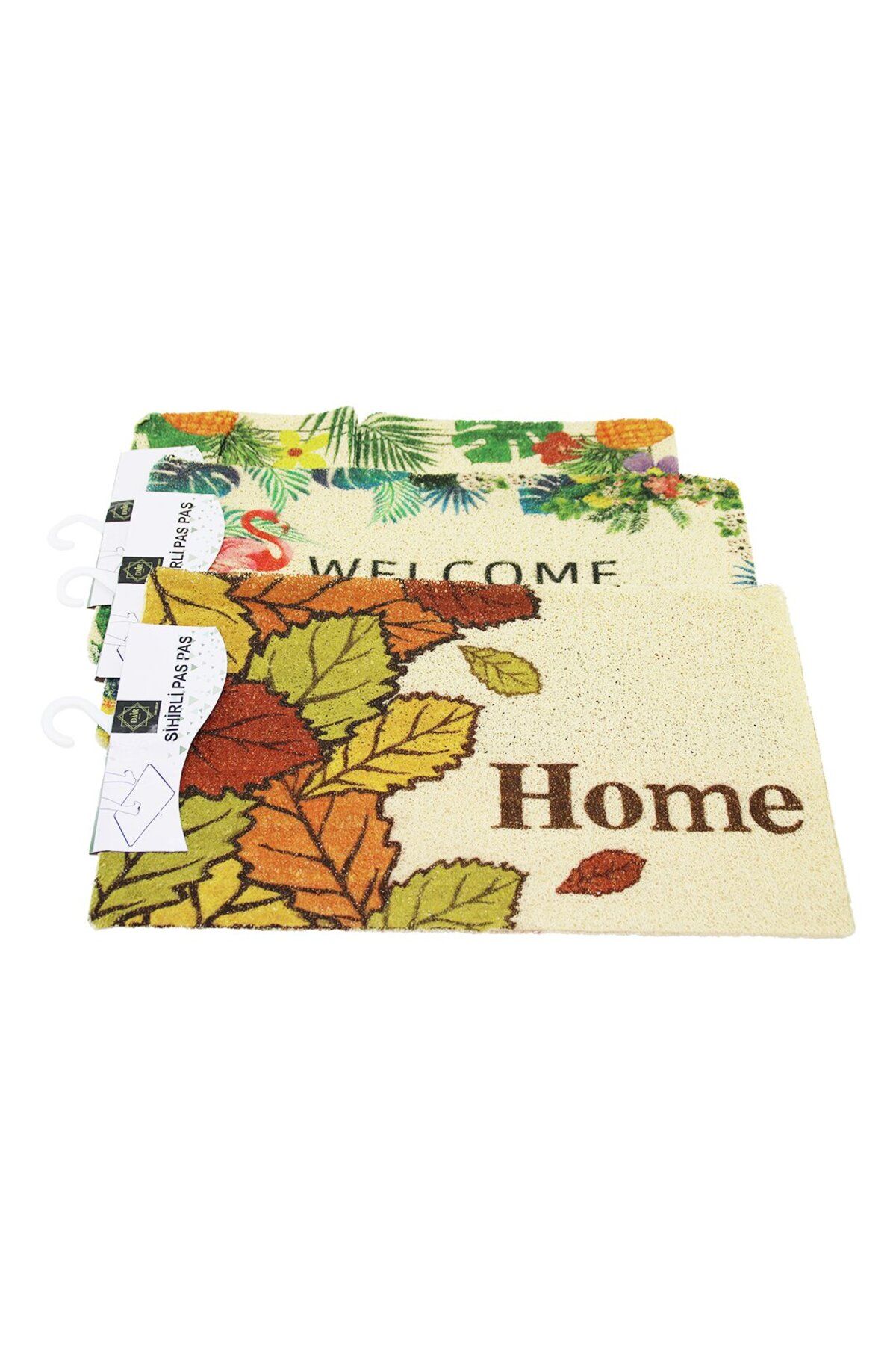 Go İthalat-Illustrated - Welcome Home 37X57Cm Rubber Plastic Door Mat (4832) 1