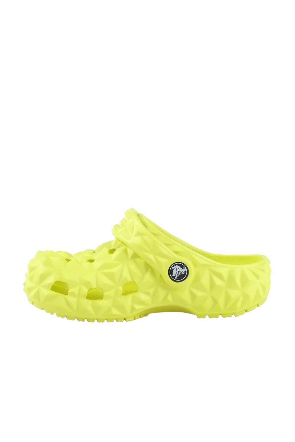 Crocs-Children's Geometric Design Brand Logo Daily Yellow Slippers209572-76M 2