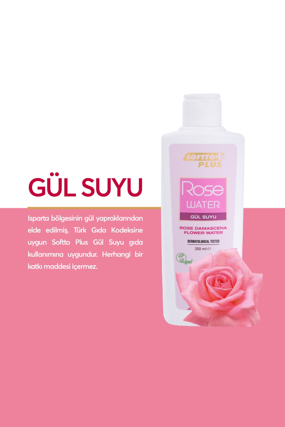 سرم پوست آب گلاب 200 میل اورجینال Softto Plus