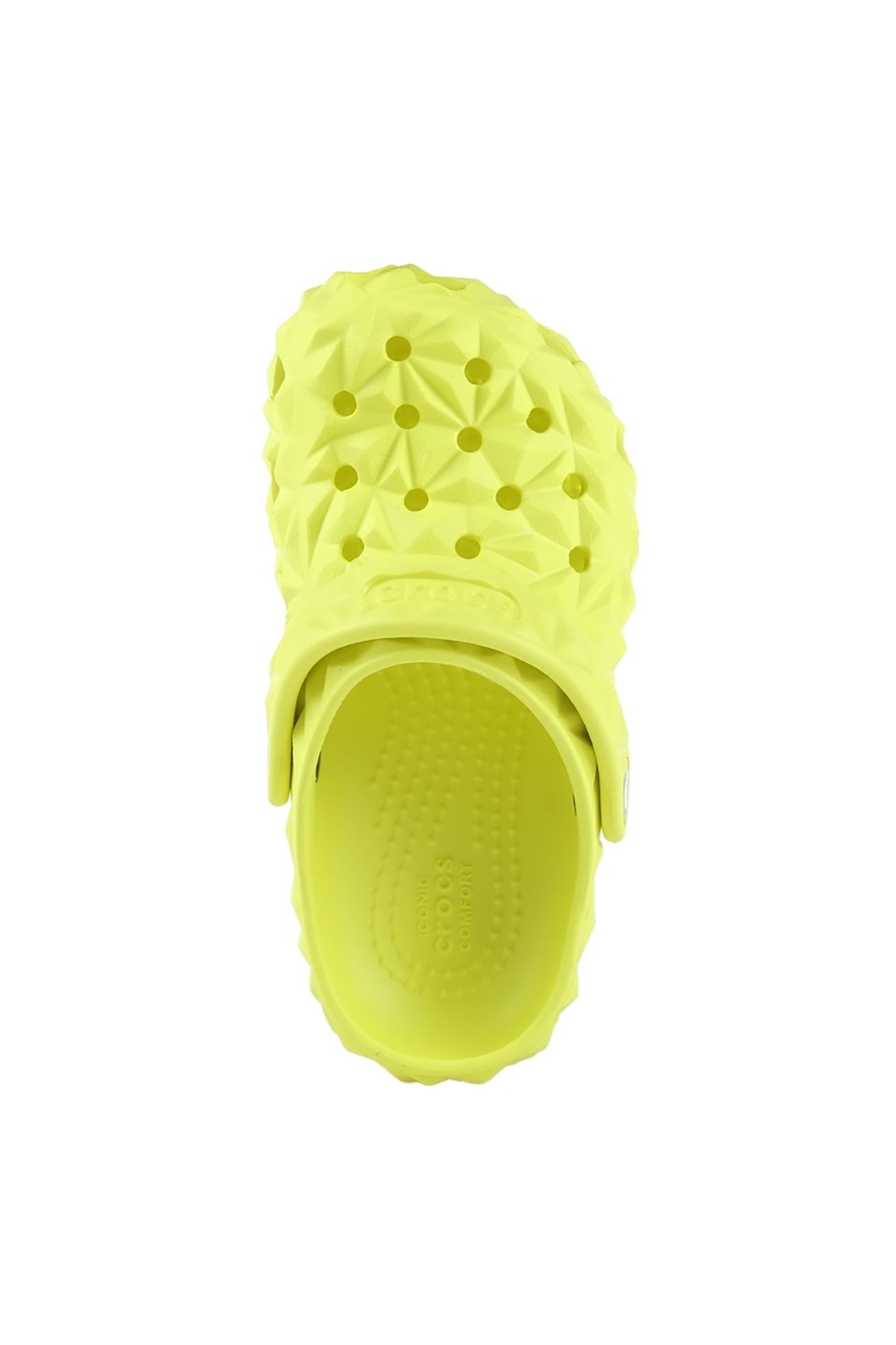 Crocs-Children's Geometric Design Brand Logo Daily Yellow Slippers209572-76M 3