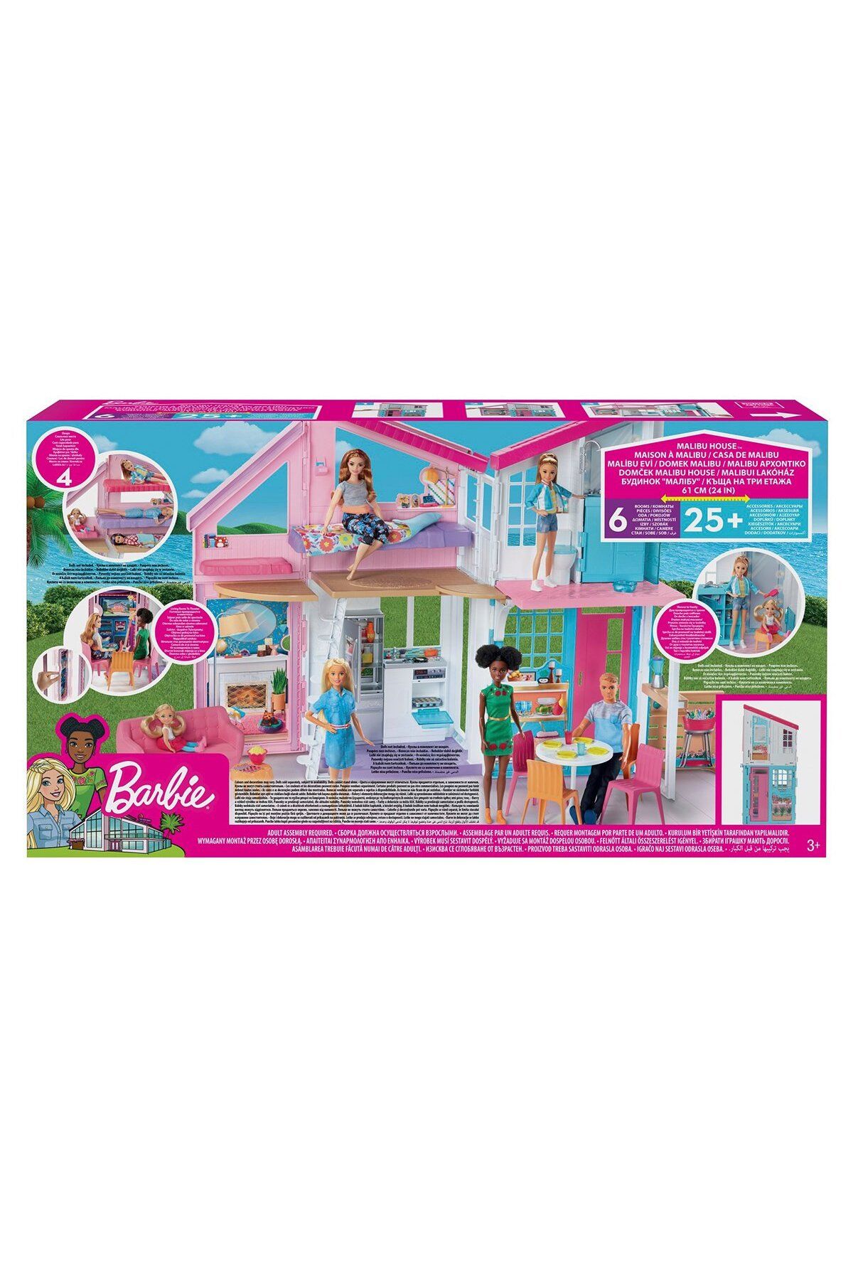 NillyToys FXG57 Barbie'nin Muhteşem Malibu Evi