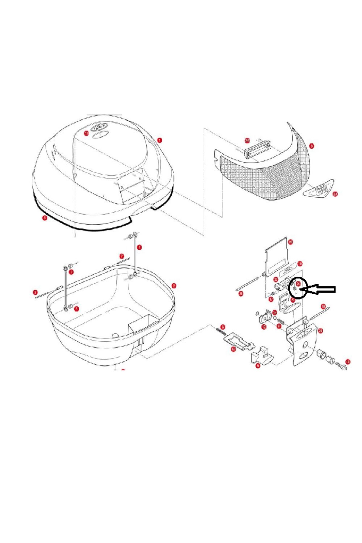 Givi Z647R ÇANTA YAYI V35-TRK33-V46-E450-E260-E340-E350-E370-E470