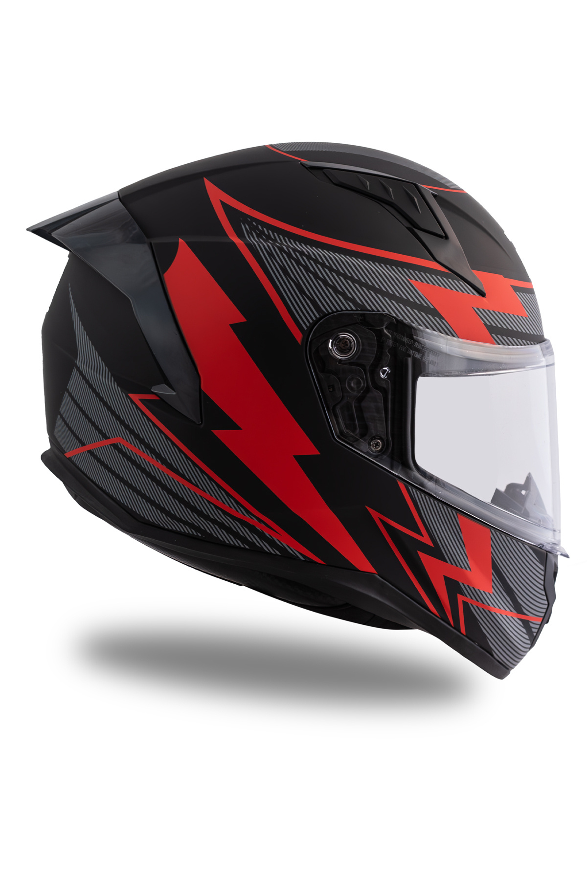 ENDRO ThunderBolt Mat Siyah- Kırımızı Kask