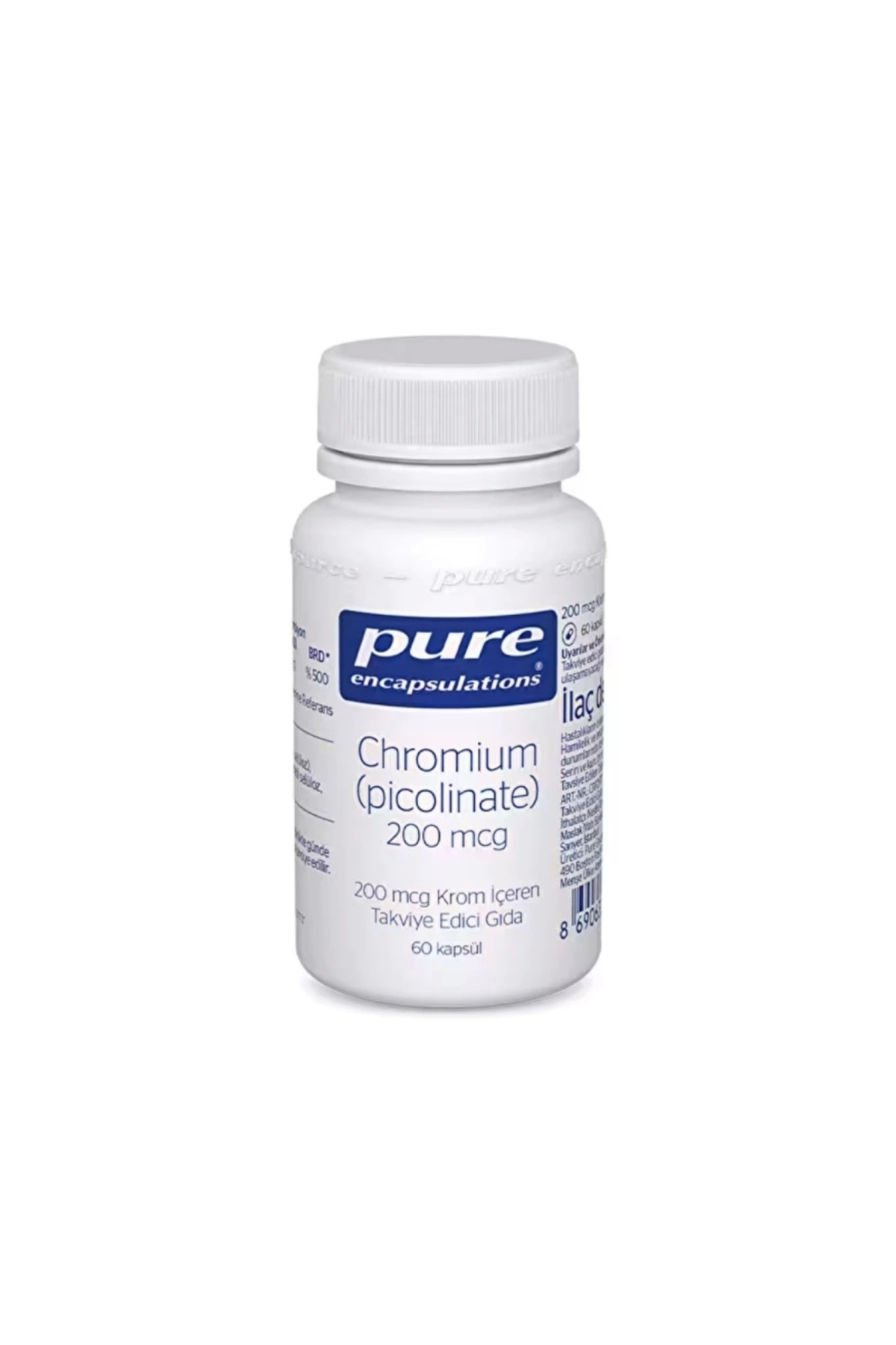 Pure Encapsulations-Chromium Picolinate 200 Mcg 60 Capsules 11/2025 Miad 1